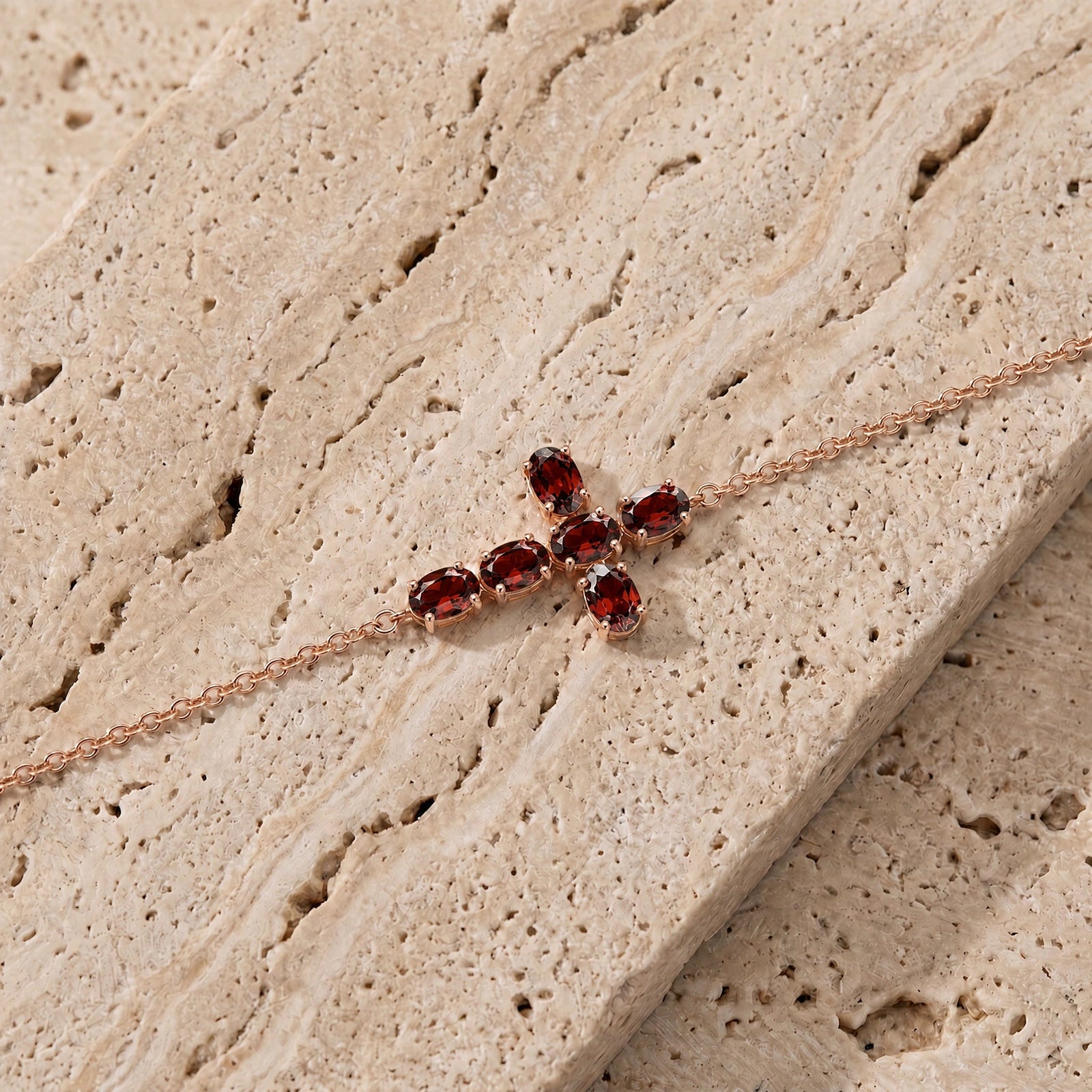Rose Gold Garnet — Mariailenia