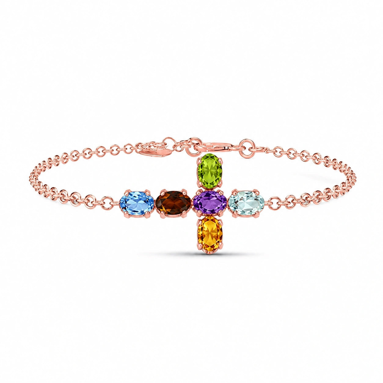 Rose Gold Multi-Gemstone — Mariailenia