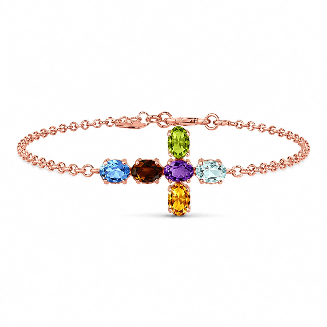 Rose Gold Multi-Gemstone — Mariailenia