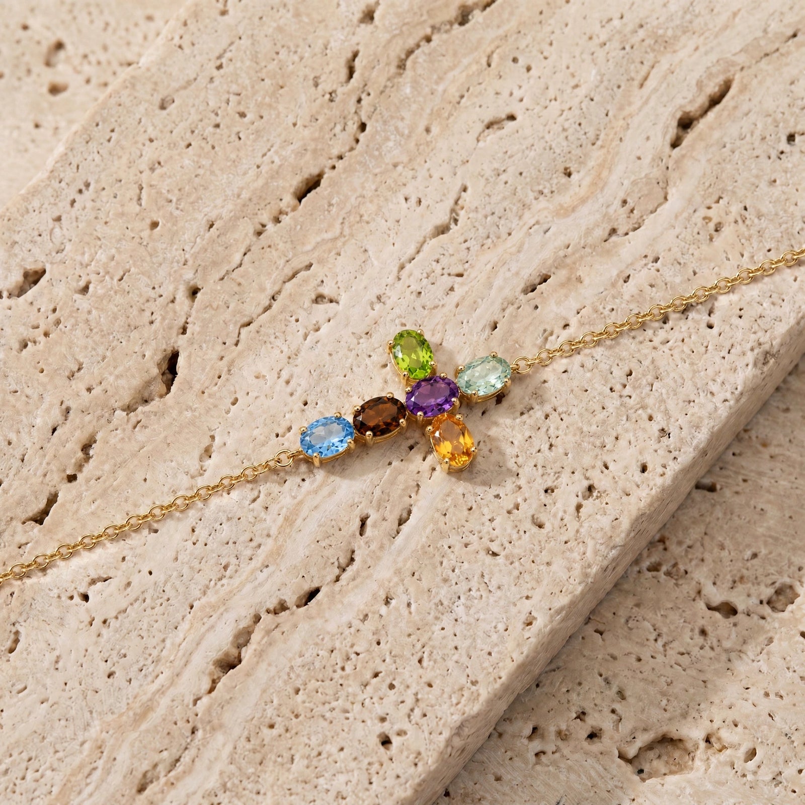 Yellow Gold Multi-Gemstone — Mariailenia