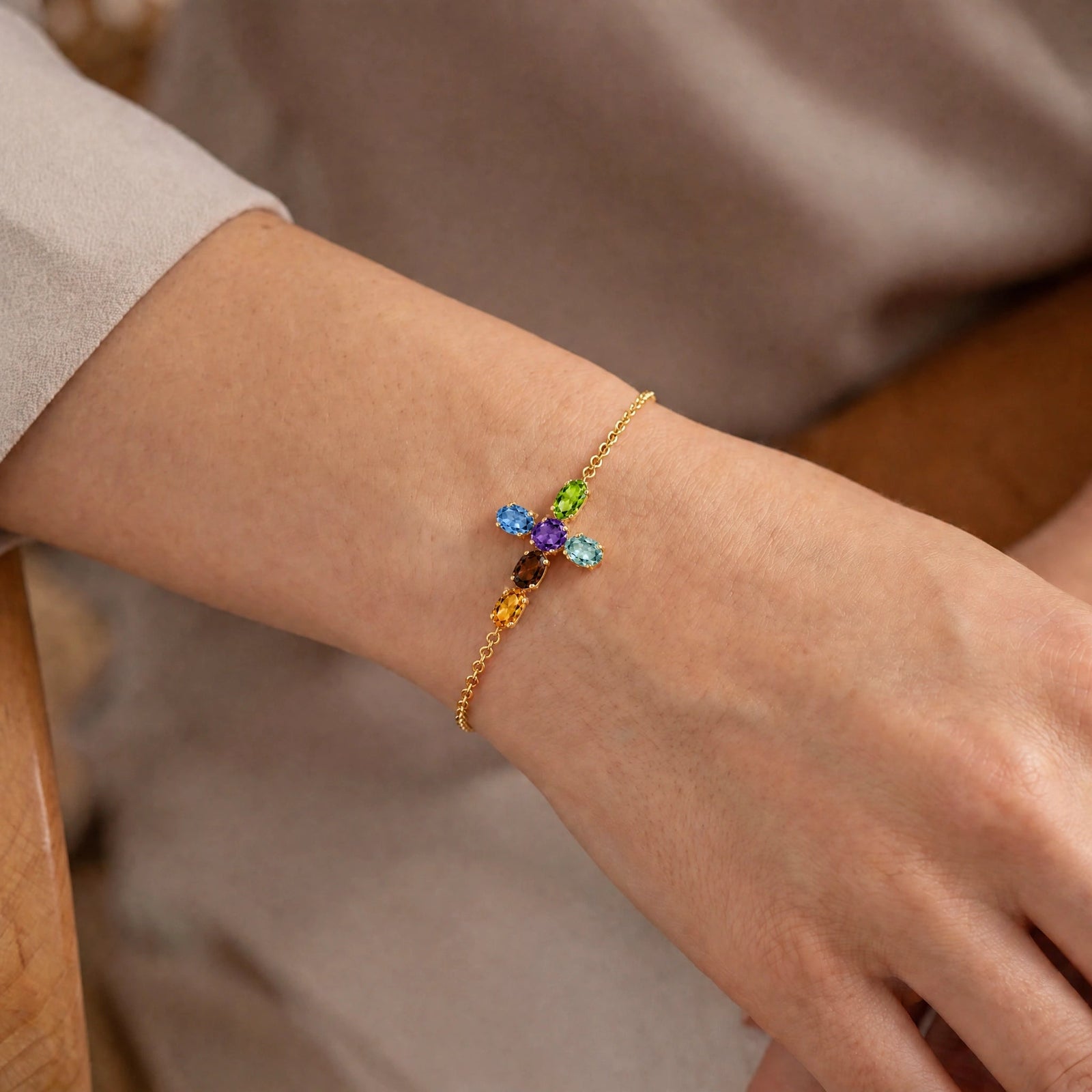 Yellow Gold Multi-Gemstone — Mariailenia