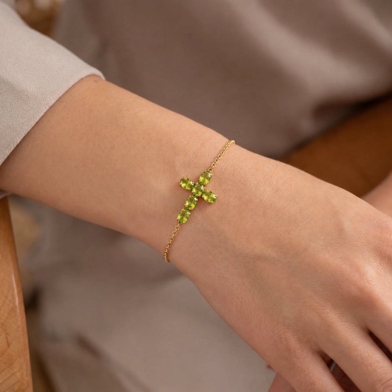 Yellow Gold Peridot — Mariailenia