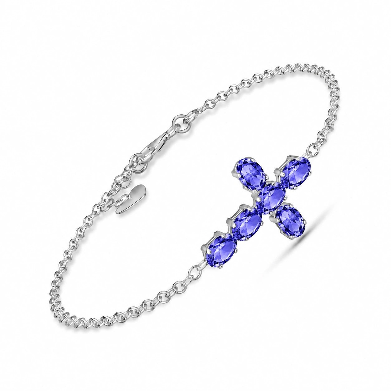 White Gold Celeste Bracelet Tanzanite 10K — Lucrezia