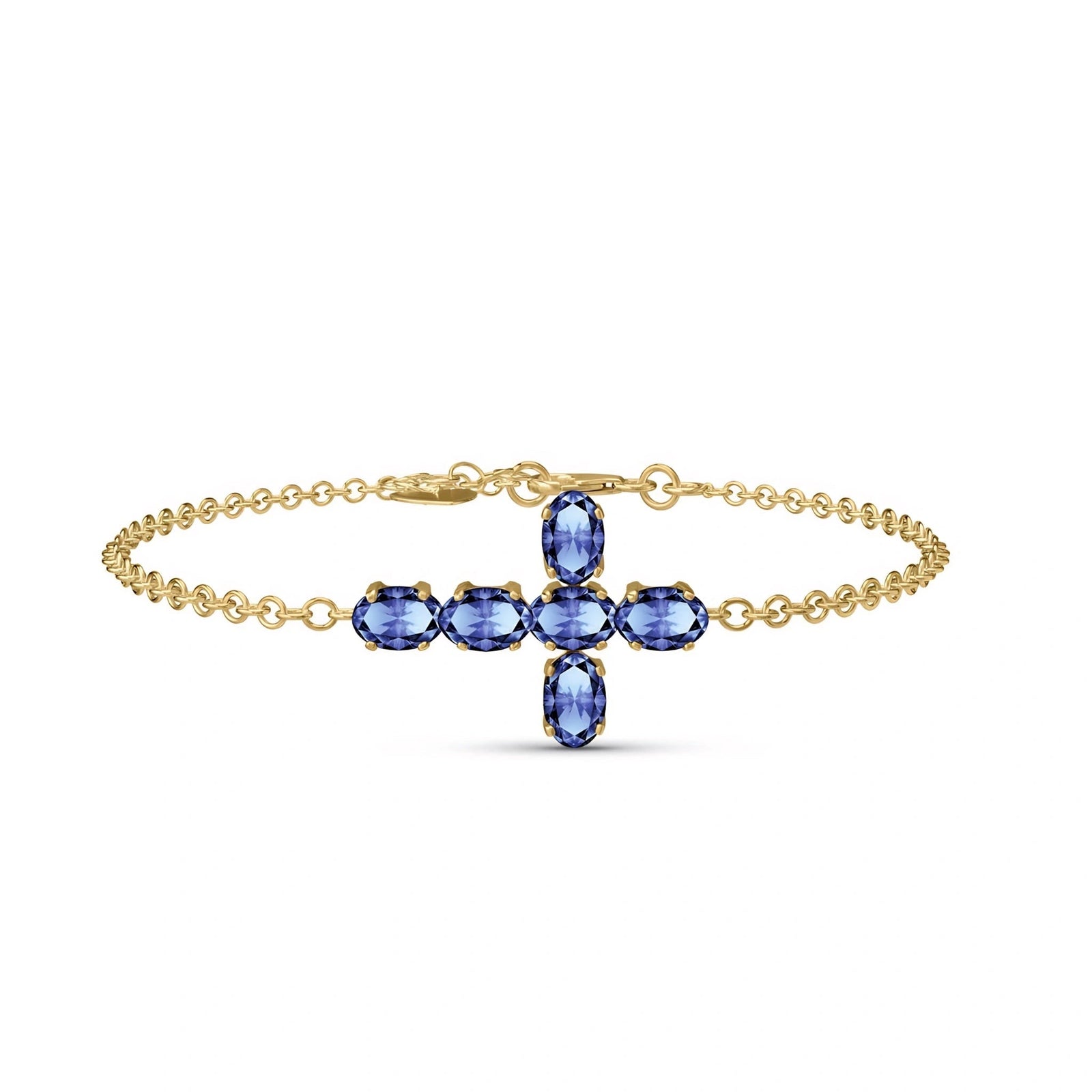 Yellow Gold Celeste Bracelet Tanzanite 10K — Lucrezia