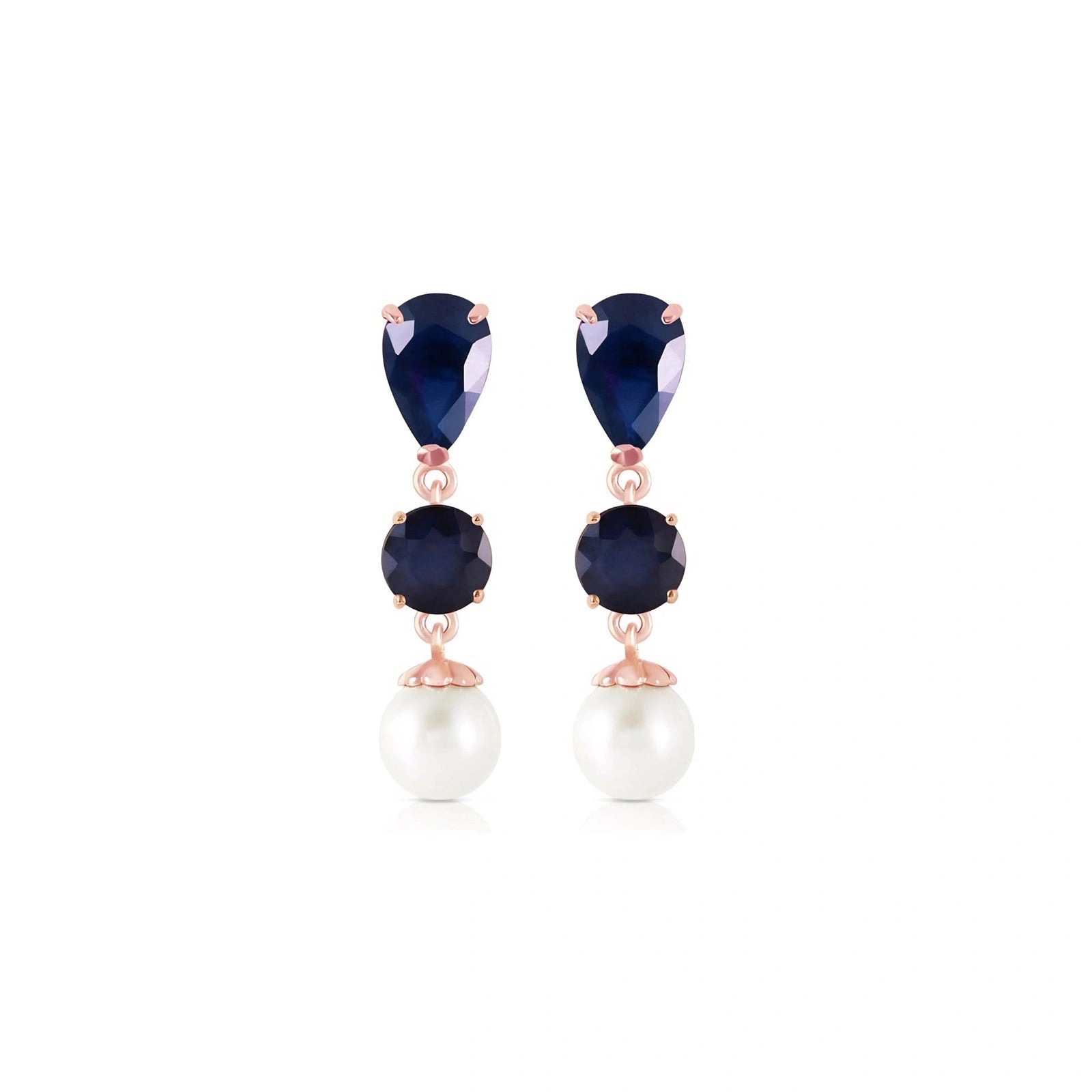 Rose Gold Pearl & Sapphire — Mariacaterina
