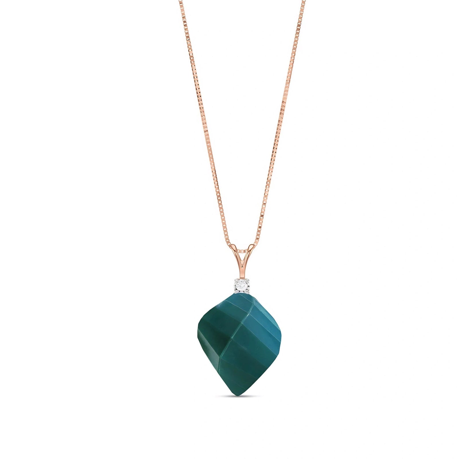 Rose Gold Emerald & Diamond — Malia