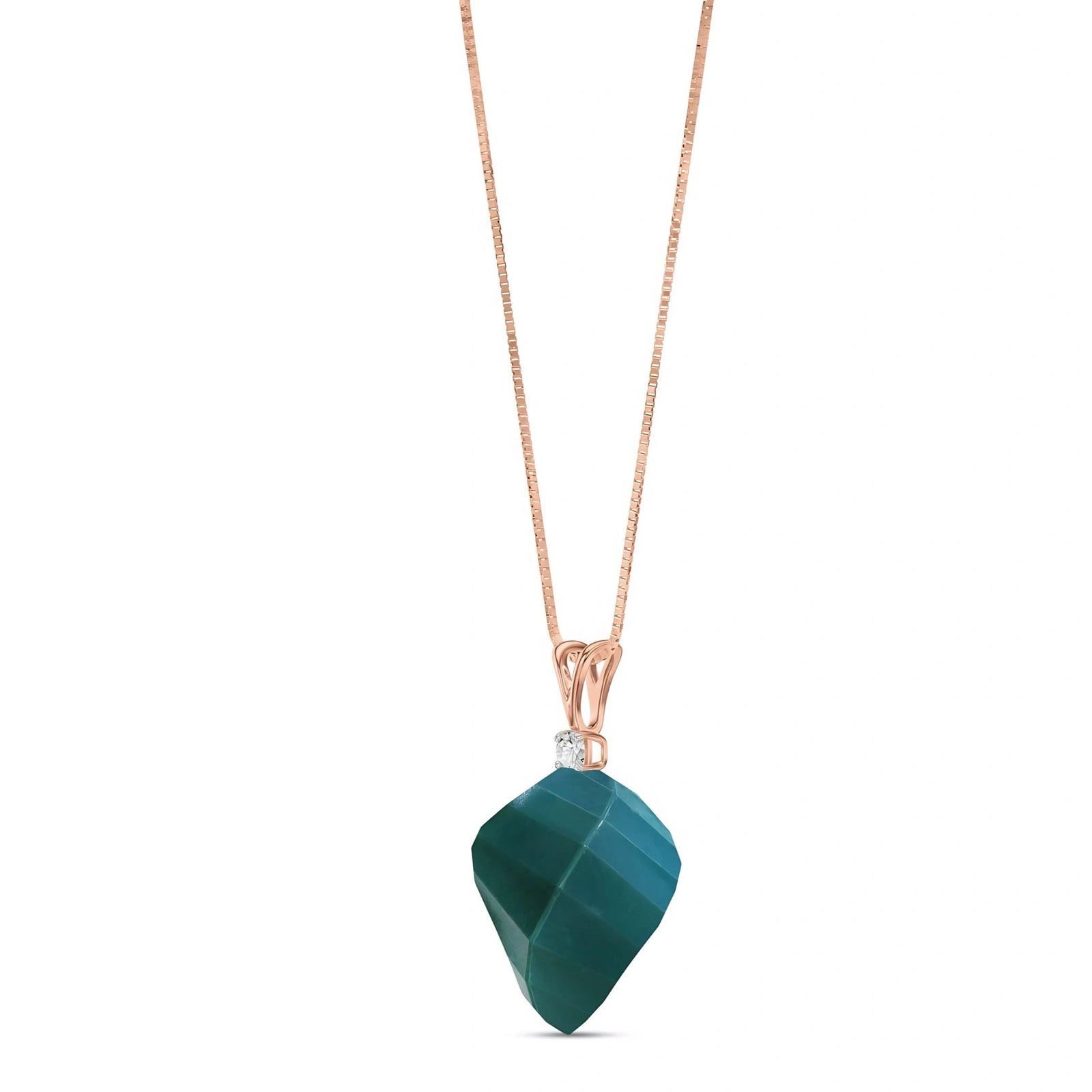 Rose Gold Emerald & Diamond — Malia