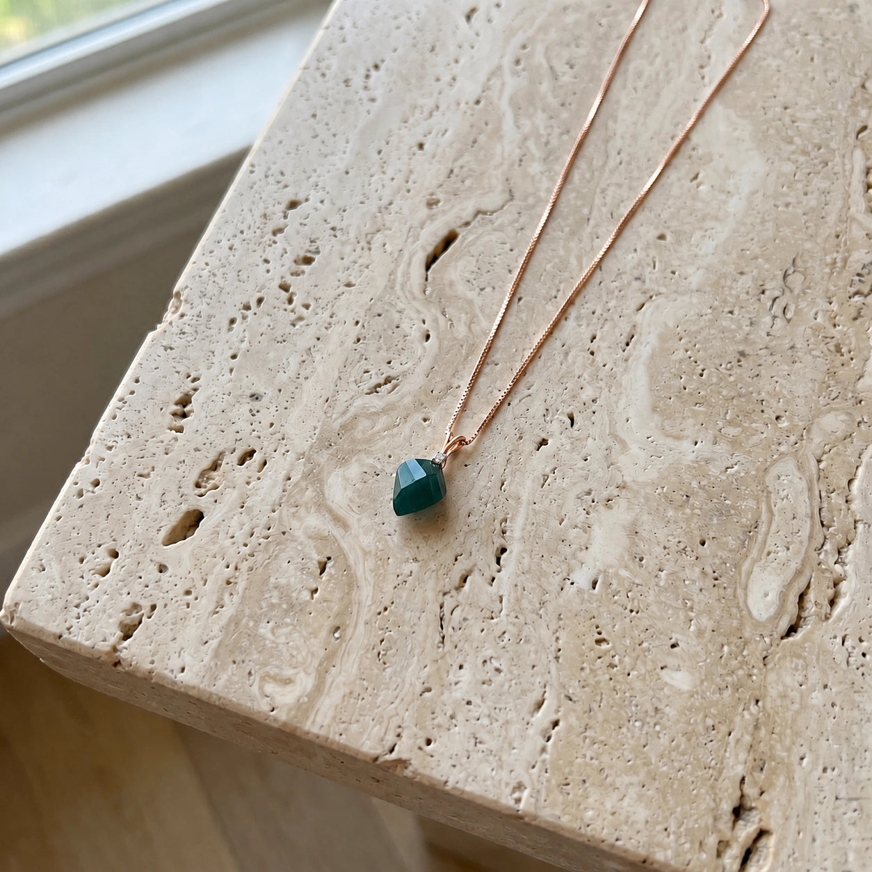 Rose Gold Emerald & Diamond — Malia