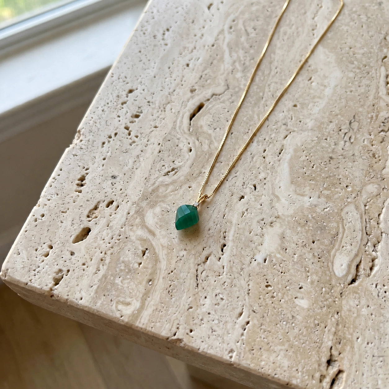 Yellow Gold Emerald & Diamond — Malia