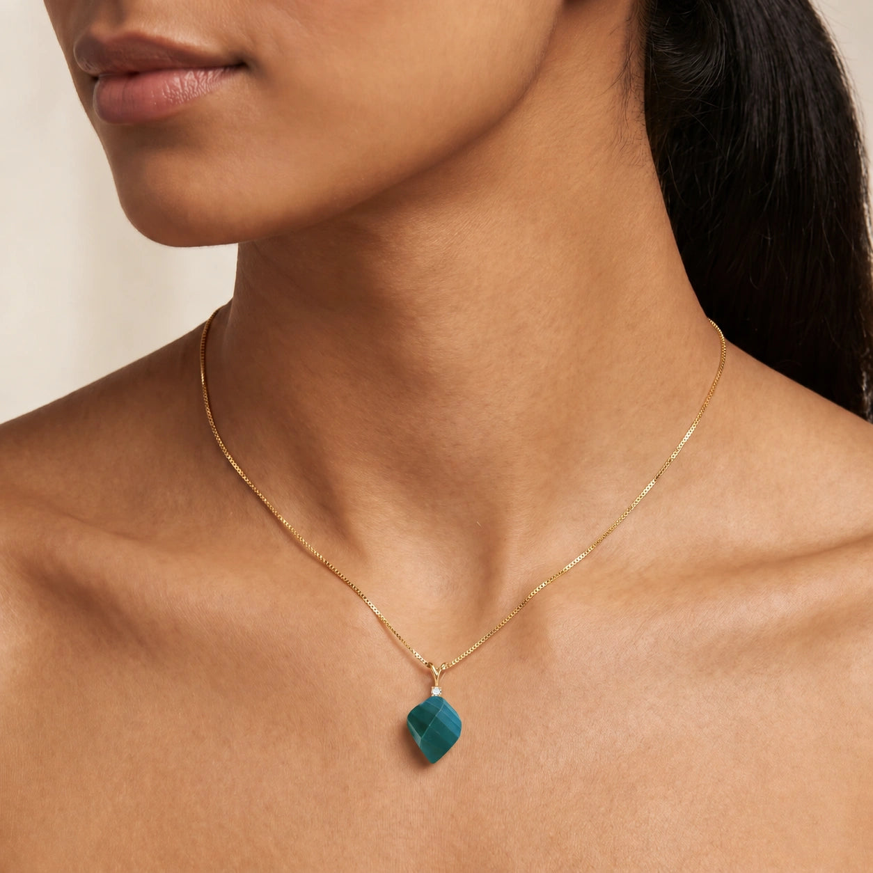 Yellow Gold Emerald & Diamond — Malia