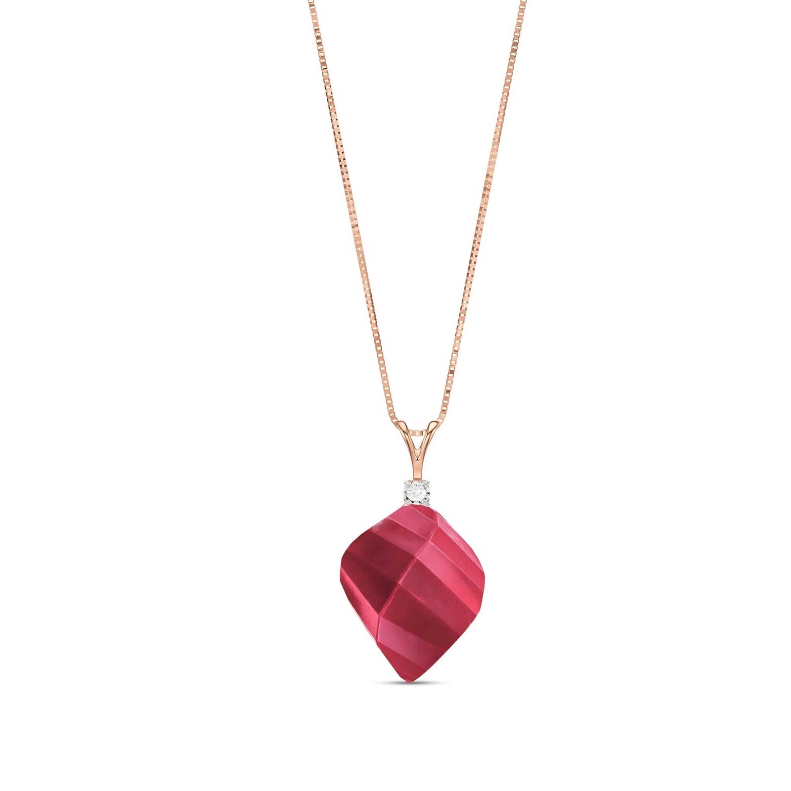 Rose Gold Ruby & Diamond — Malia