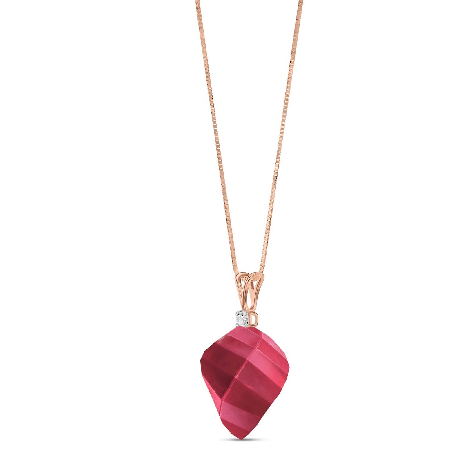 Rose Gold Ruby & Diamond — Malia