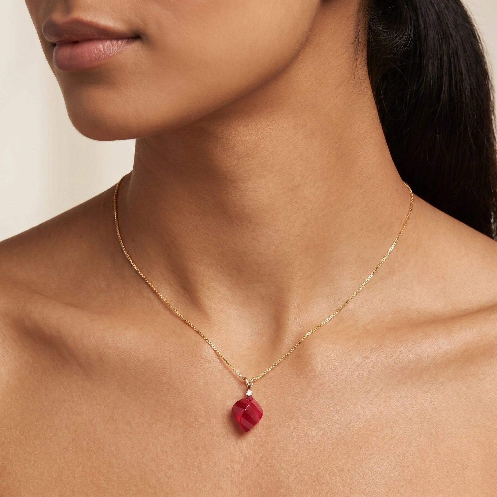 Yellow Gold Ruby & Diamond — Malia