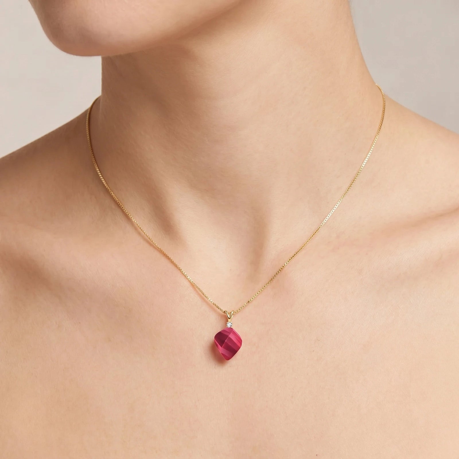 Yellow Gold Ruby & Diamond — Malia