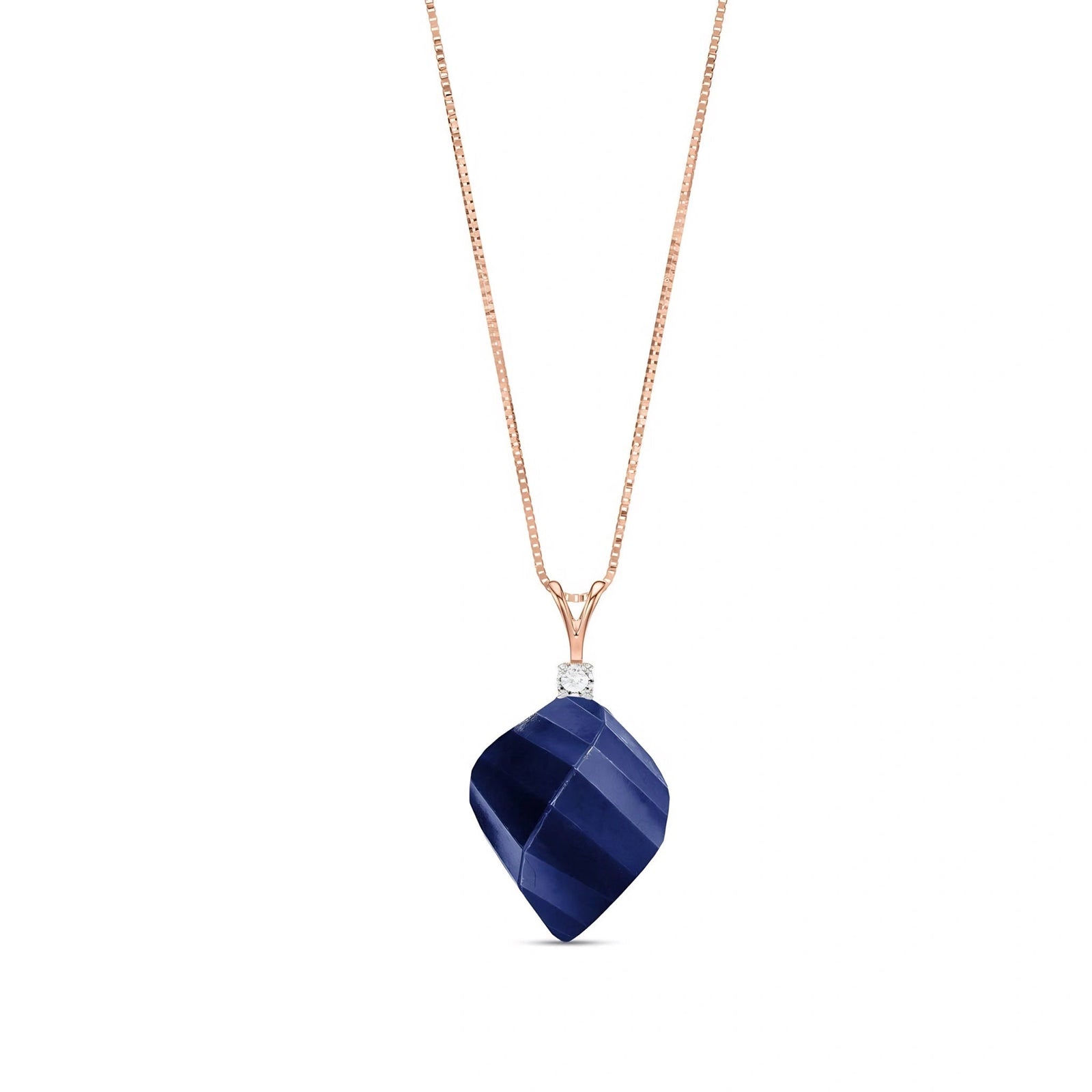 Rose Gold Sapphire & Diamond — Malia