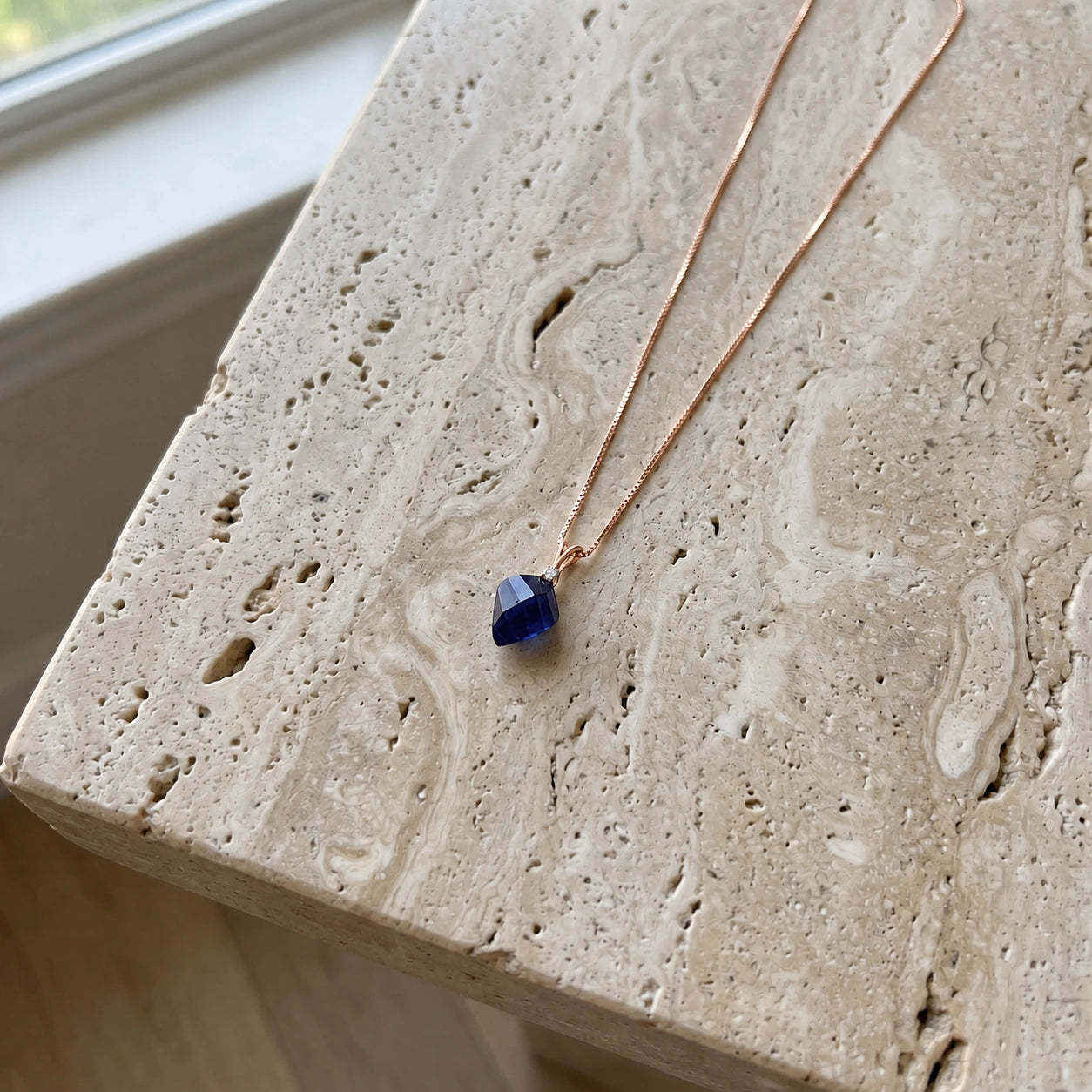 Rose Gold Sapphire & Diamond — Malia