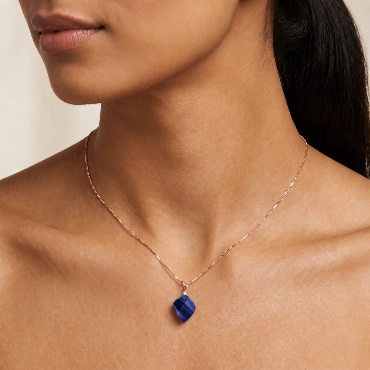 Rose Gold Sapphire & Diamond — Malia