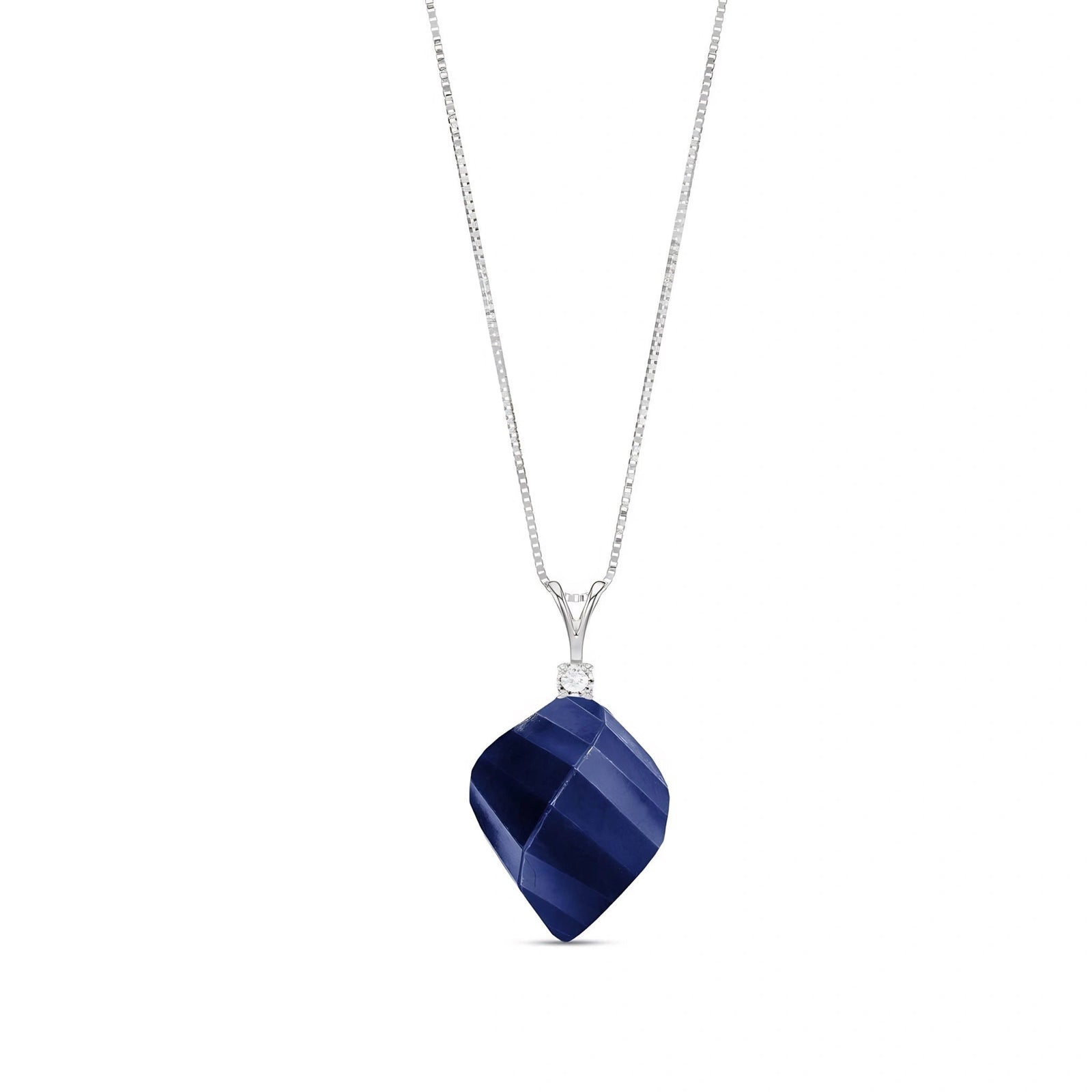 White Gold Sapphire & Diamond — Malia
