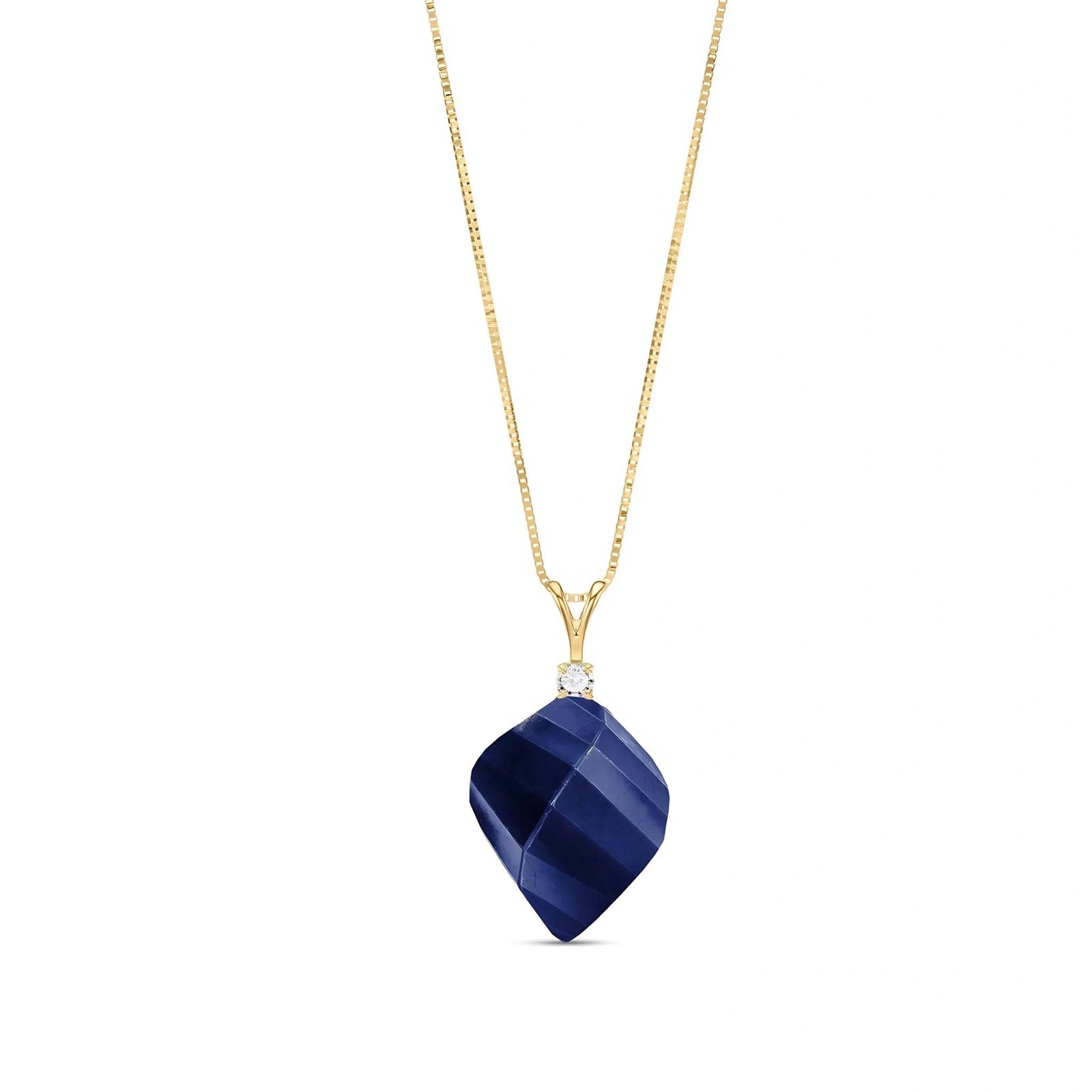 Yellow Gold Sapphire & Diamond — Malia
