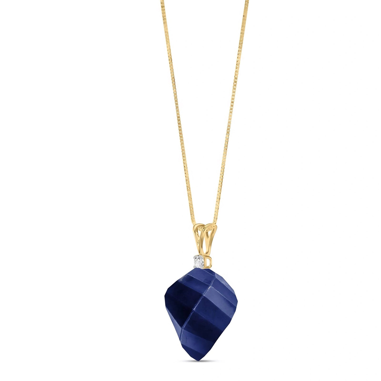 Yellow Gold Sapphire & Diamond — Malia