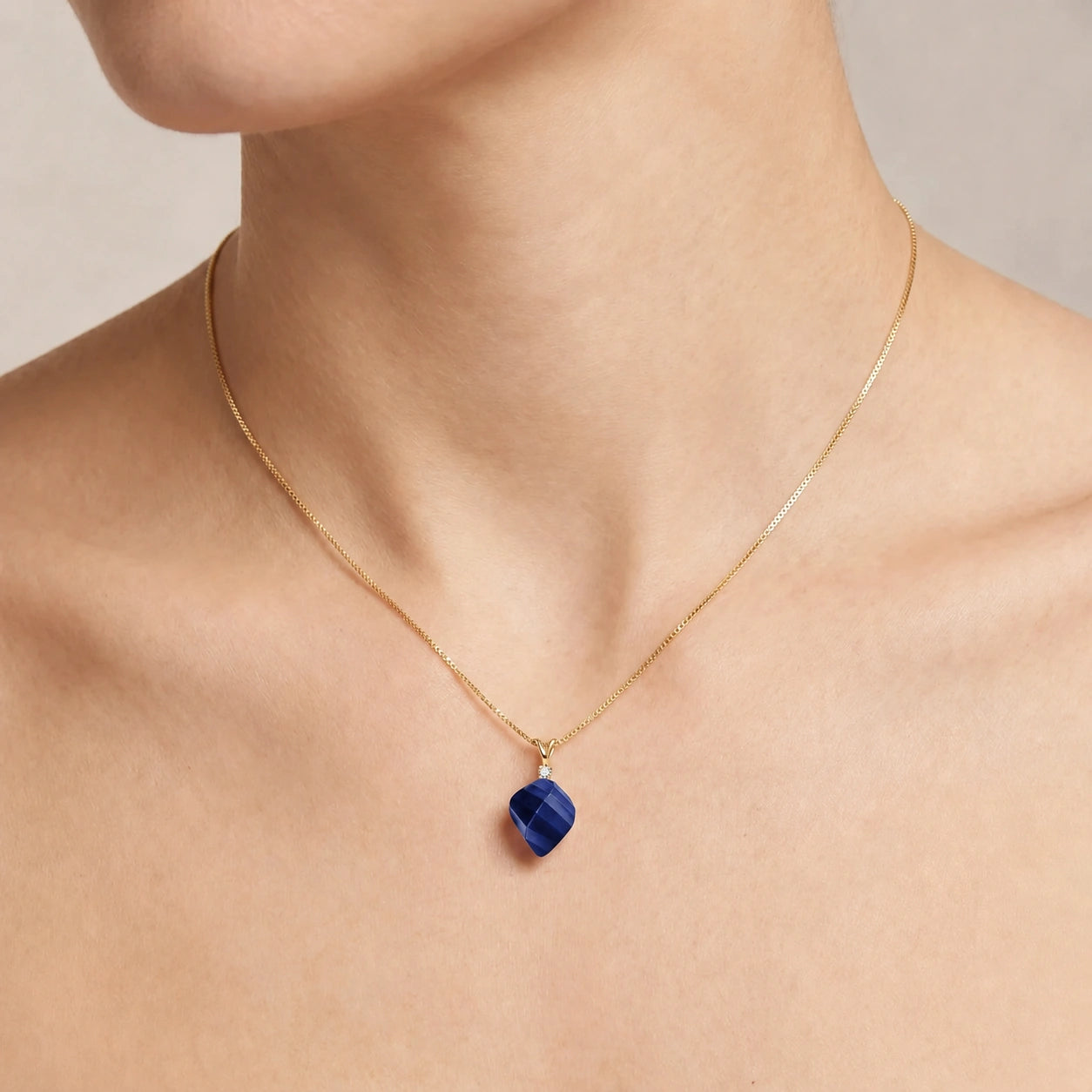 Yellow Gold Sapphire & Diamond — Malia