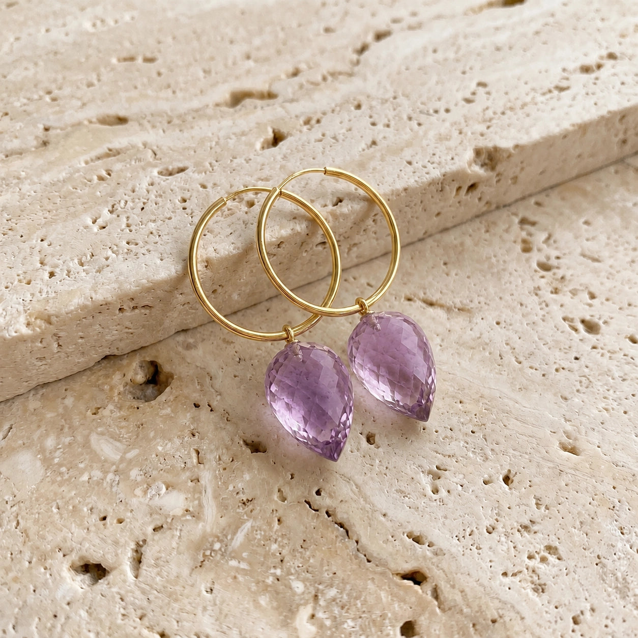 Yellow Gold Amethyst — Mariaelsa