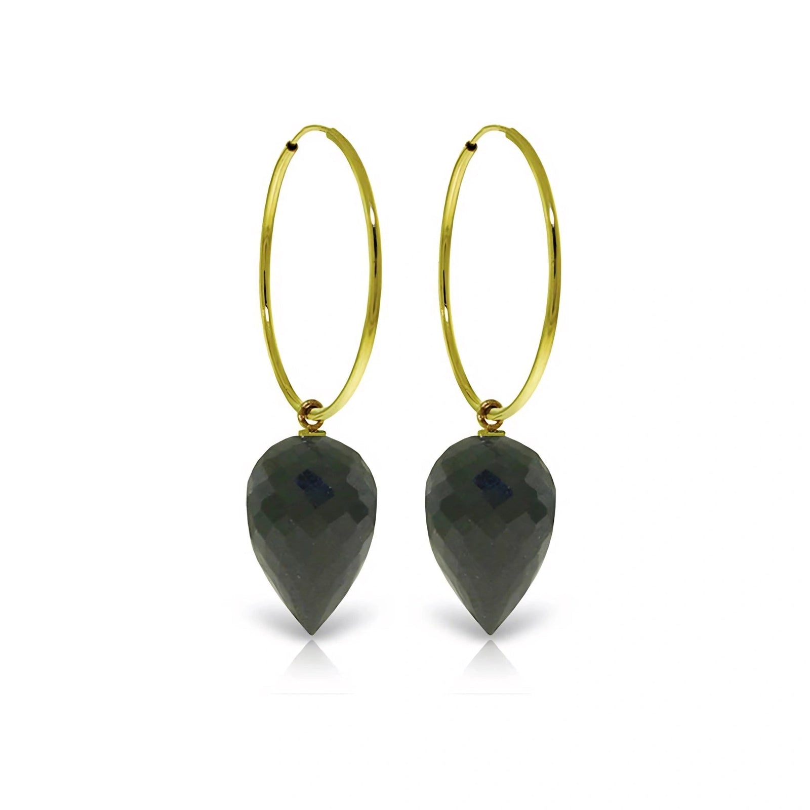 Yellow Gold Black Spinel — Mariaelsa