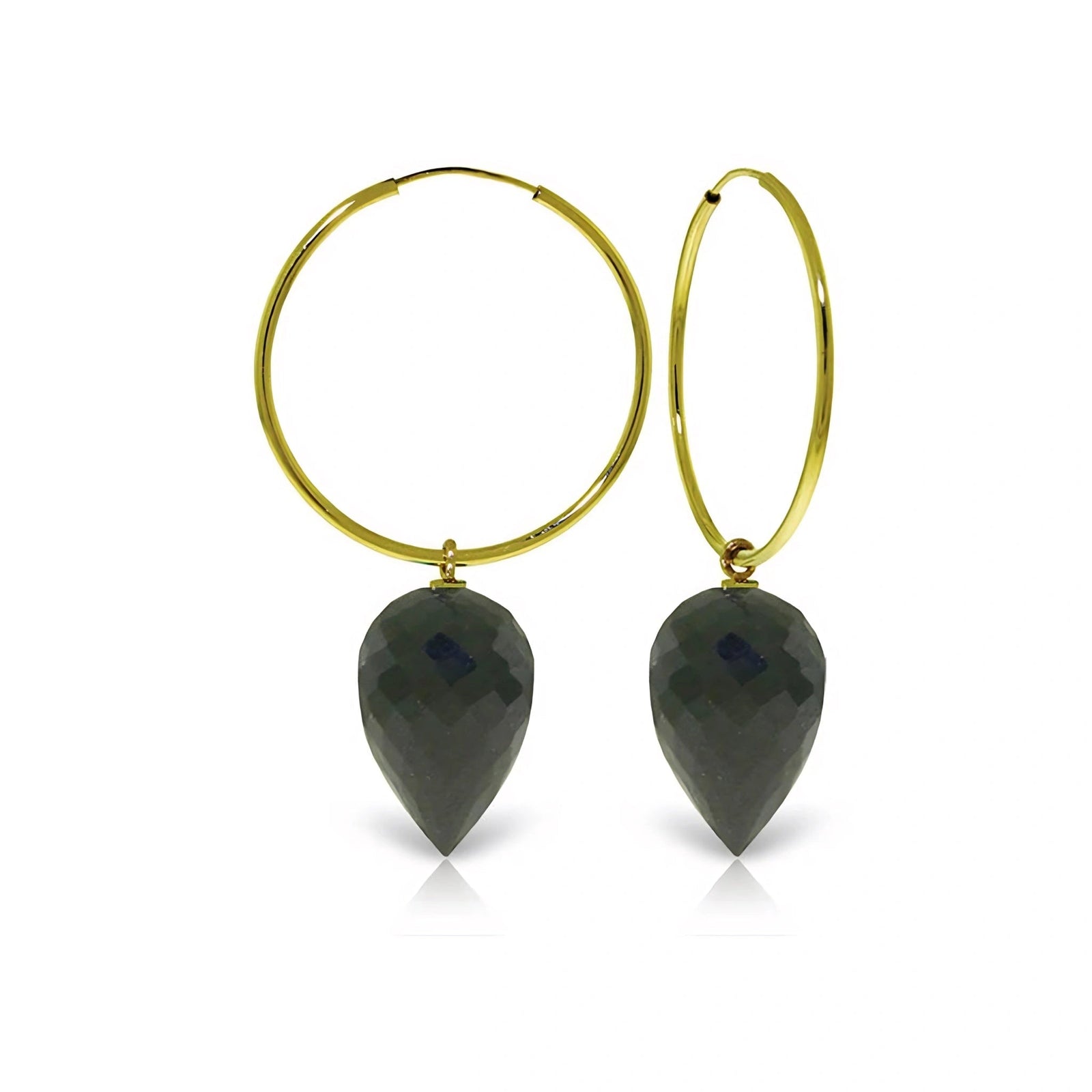 Yellow Gold Black Spinel — Mariaelsa