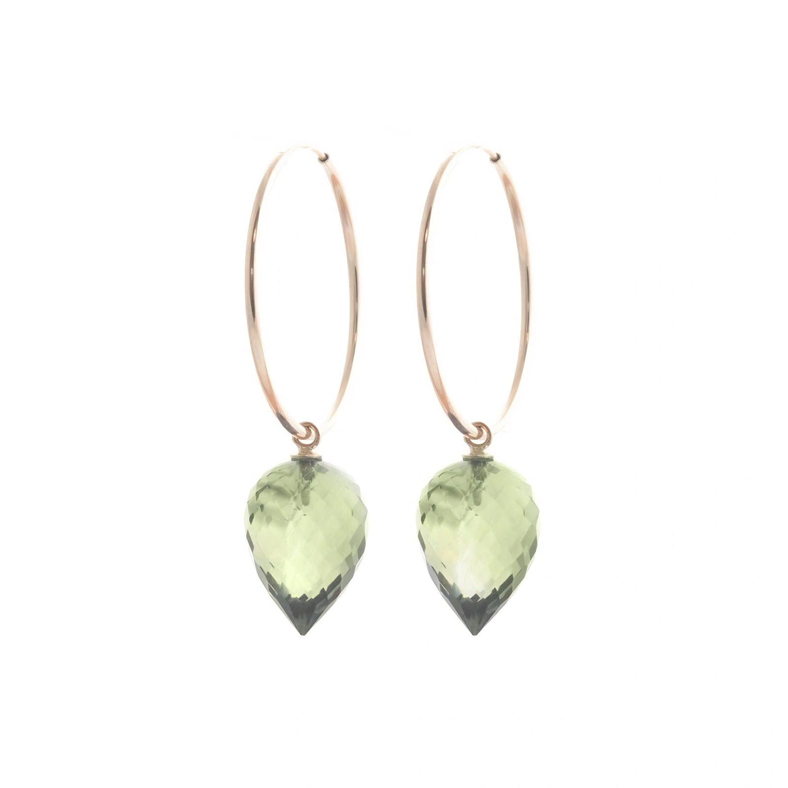 Rose Gold Green Amethyst & Amethyst — Mariaelsa