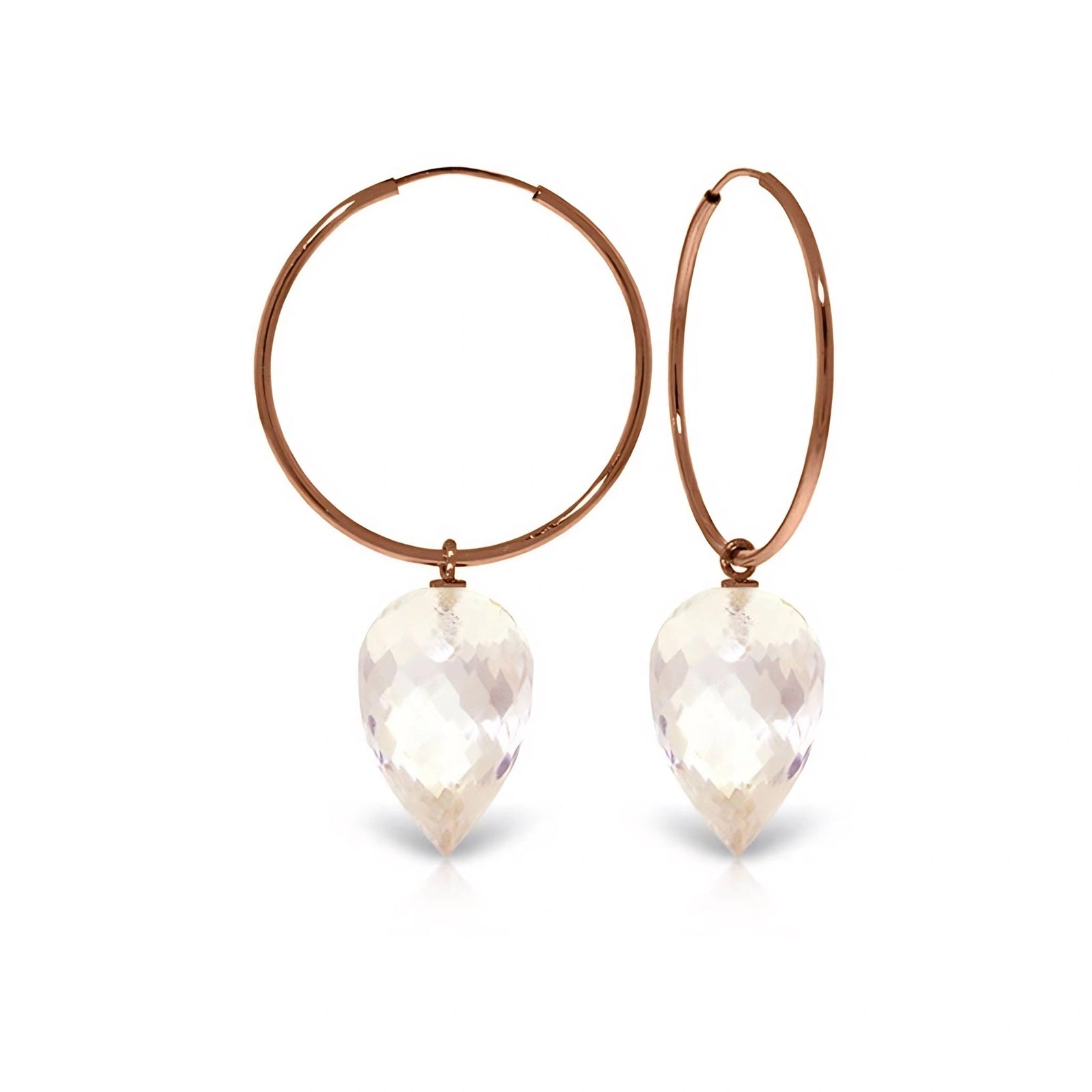 Rose Gold White Topaz — Mariaelsa