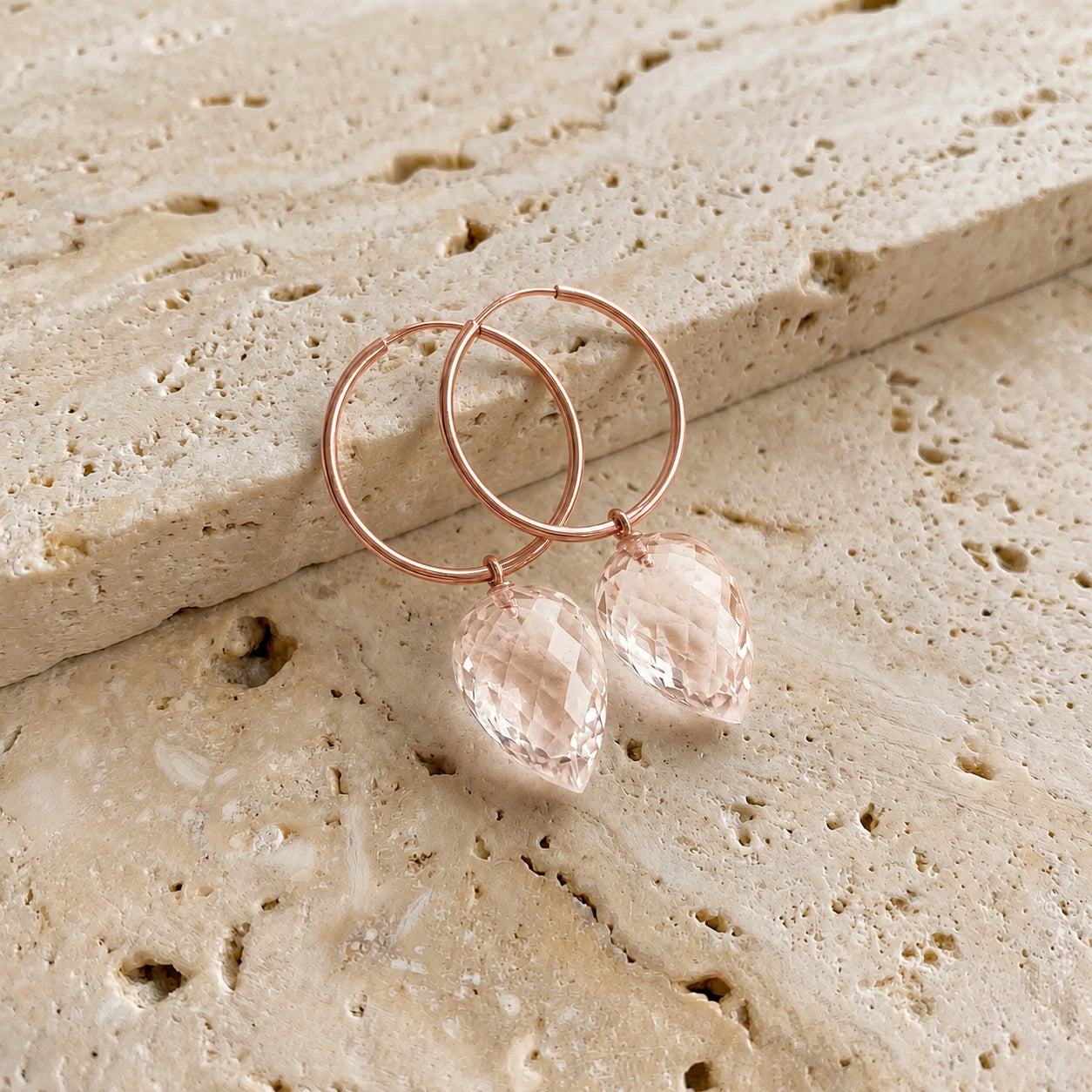 Rose Gold White Topaz — Mariaelsa