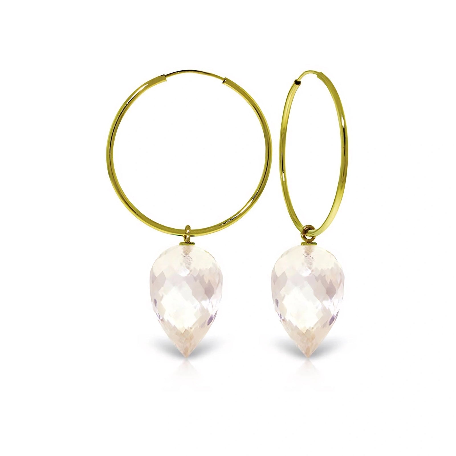 Yellow Gold White Topaz — Mariaelsa