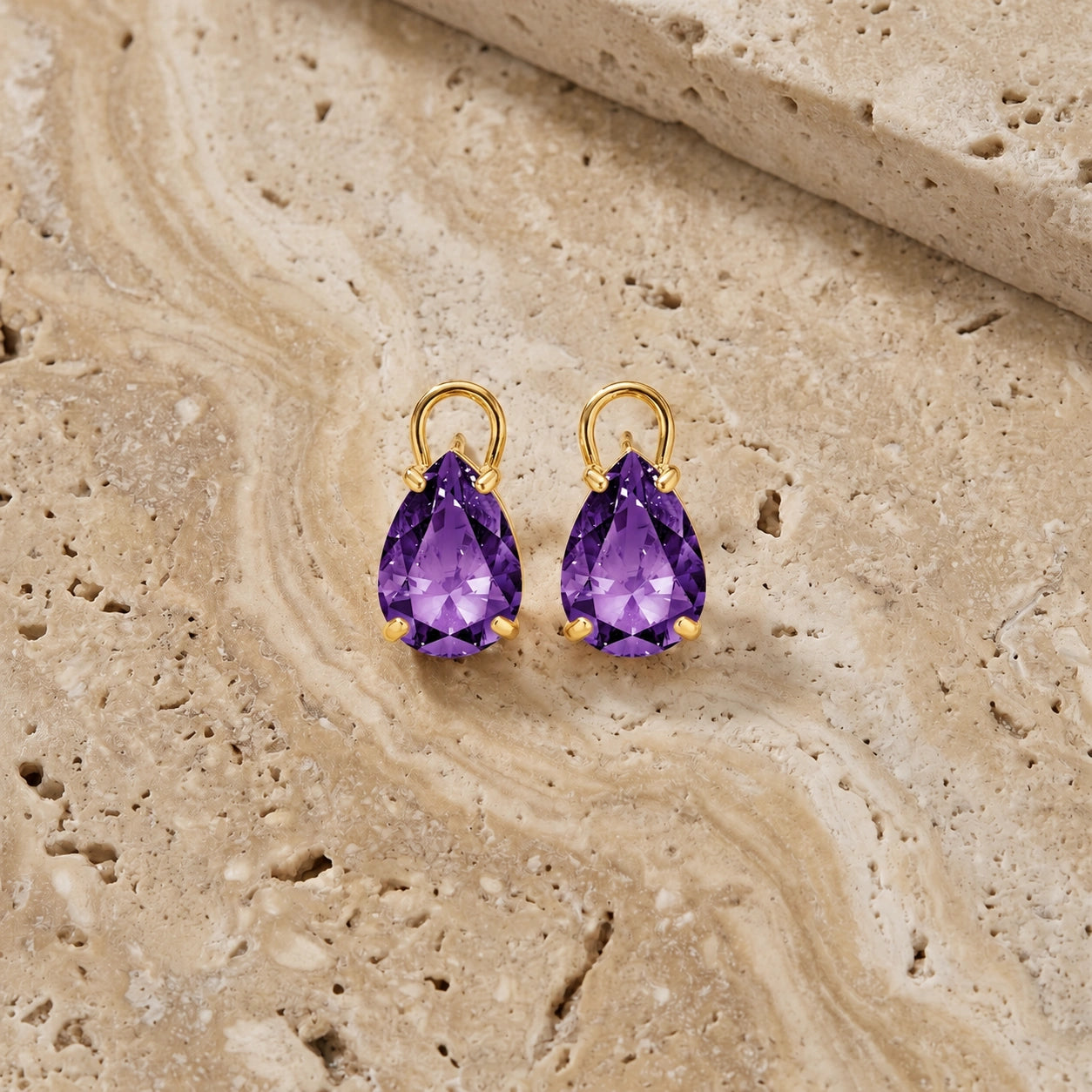 Yellow Gold Amethyst — Mariafrida