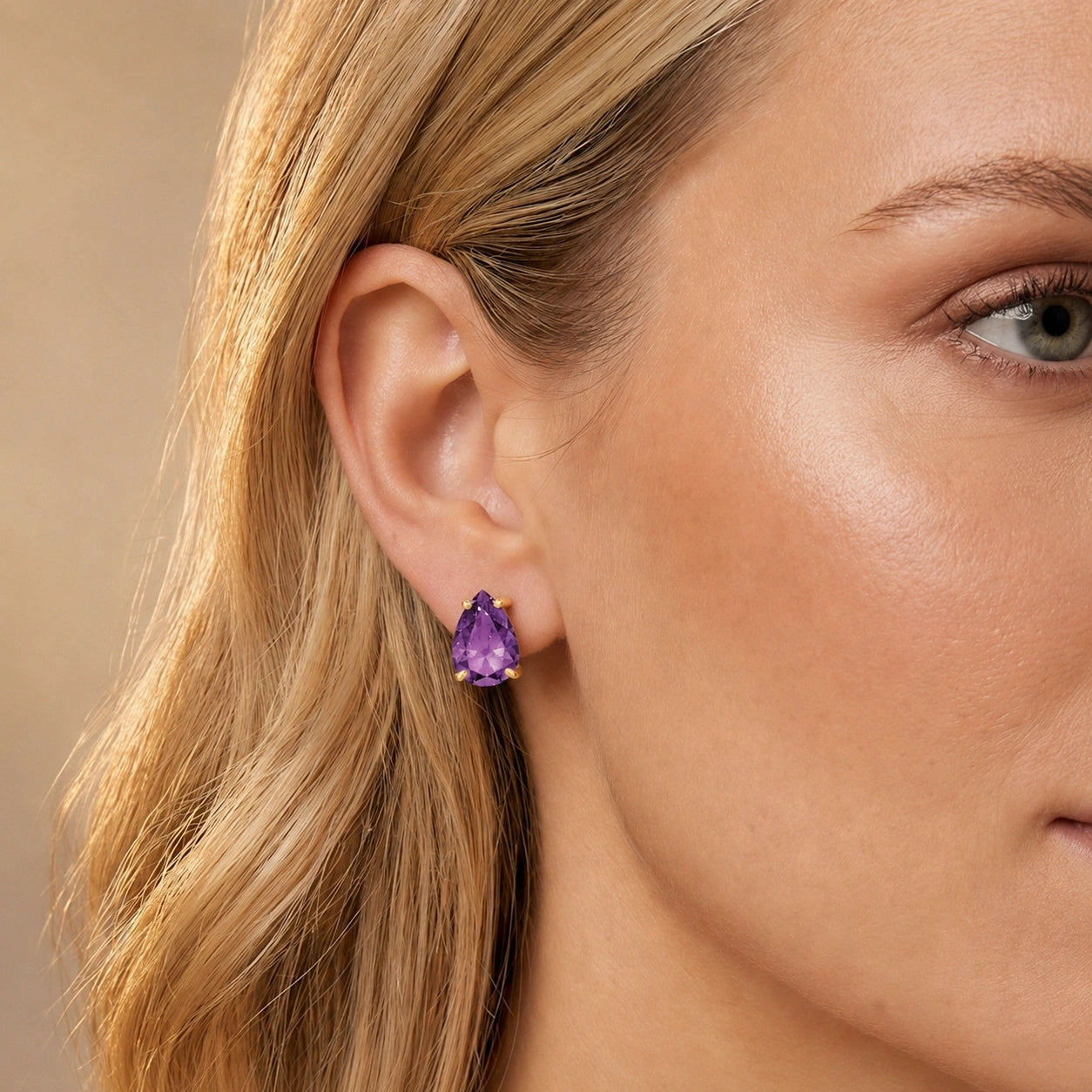 Yellow Gold Amethyst — Mariafrida