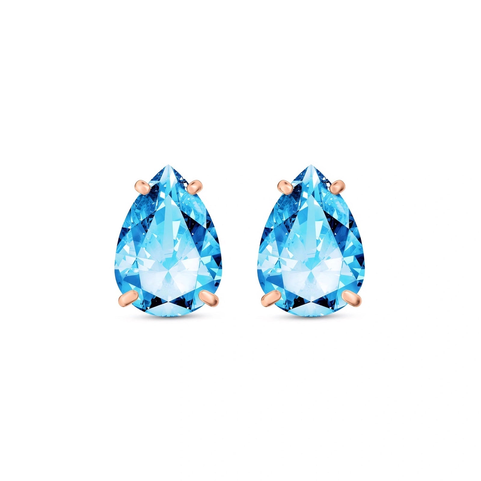 Rose Gold Blue Topaz — Mariafrida