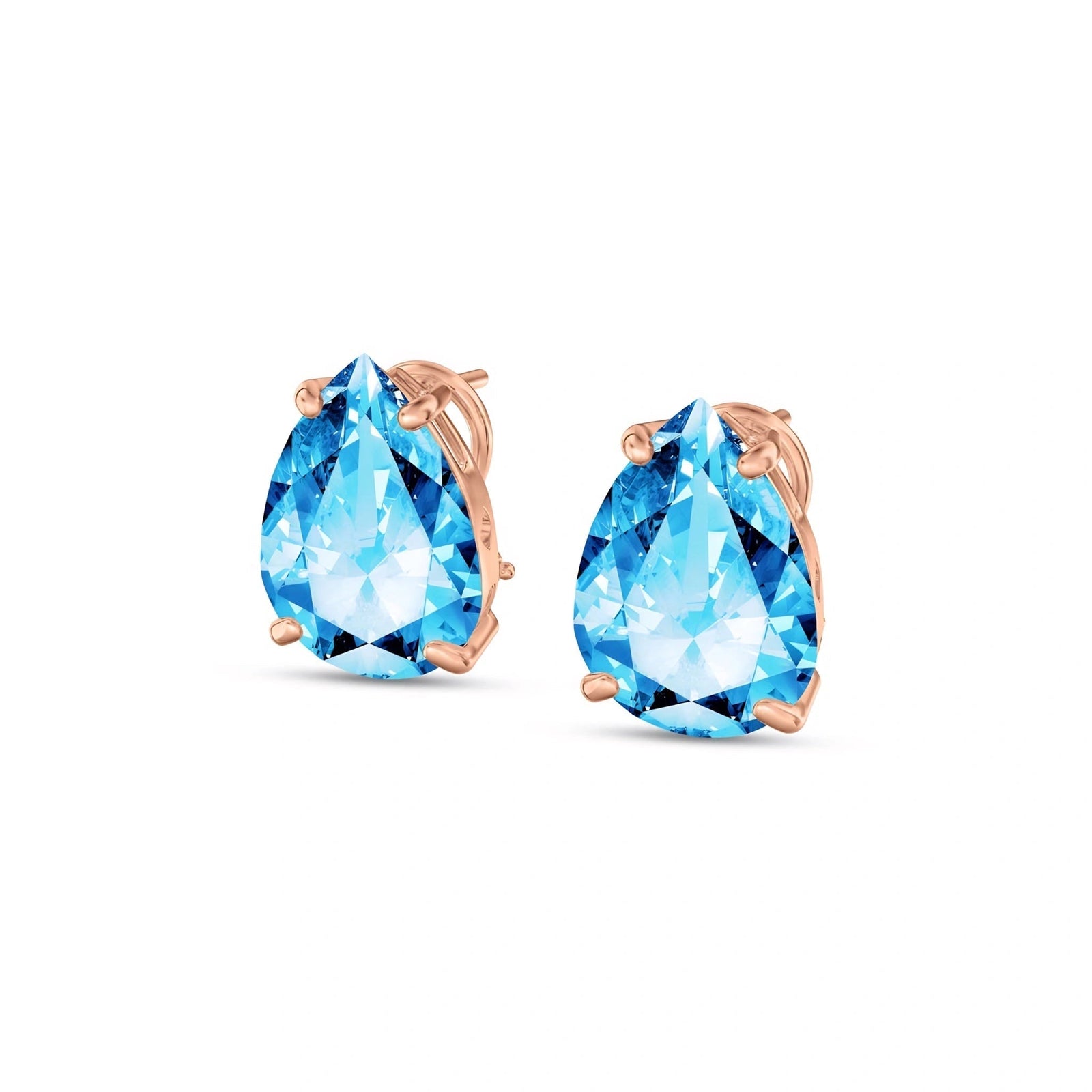 Rose Gold Blue Topaz — Mariafrida
