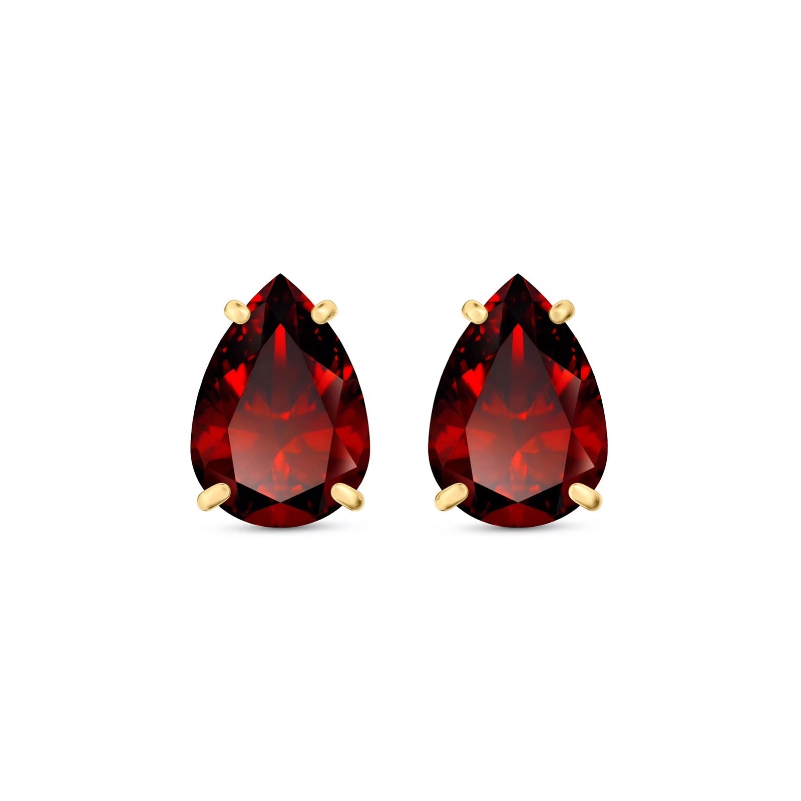 Yellow Gold Garnet — Mariafrida