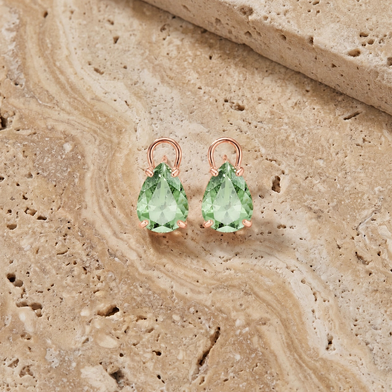 Rose Gold Green Amethyst — Mariafrida