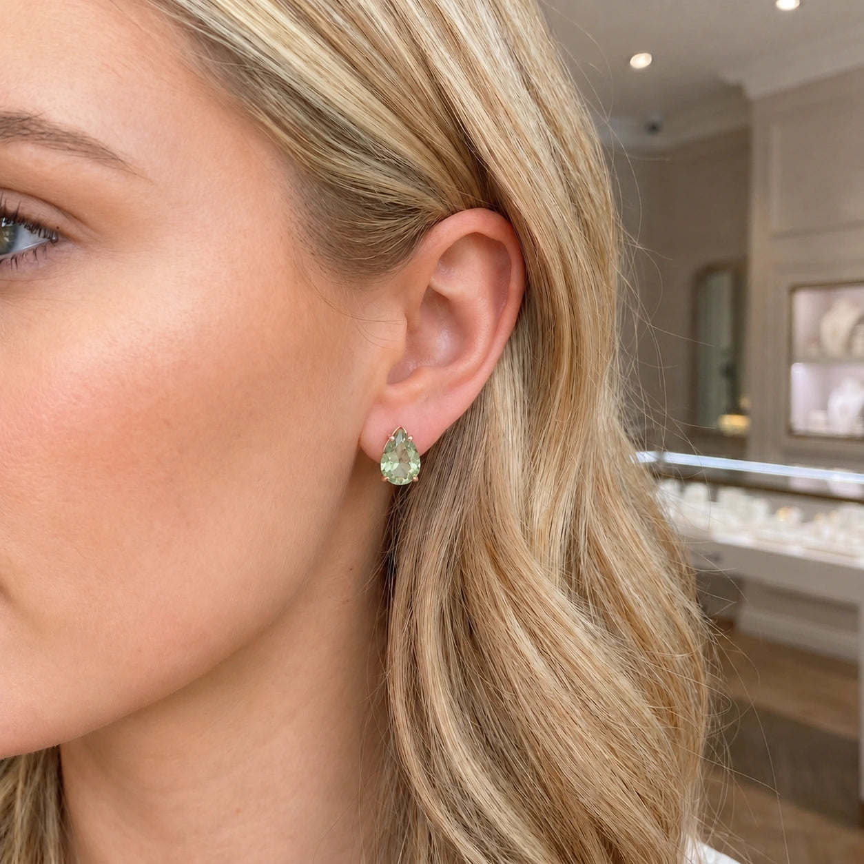 Rose Gold Green Amethyst — Mariafrida