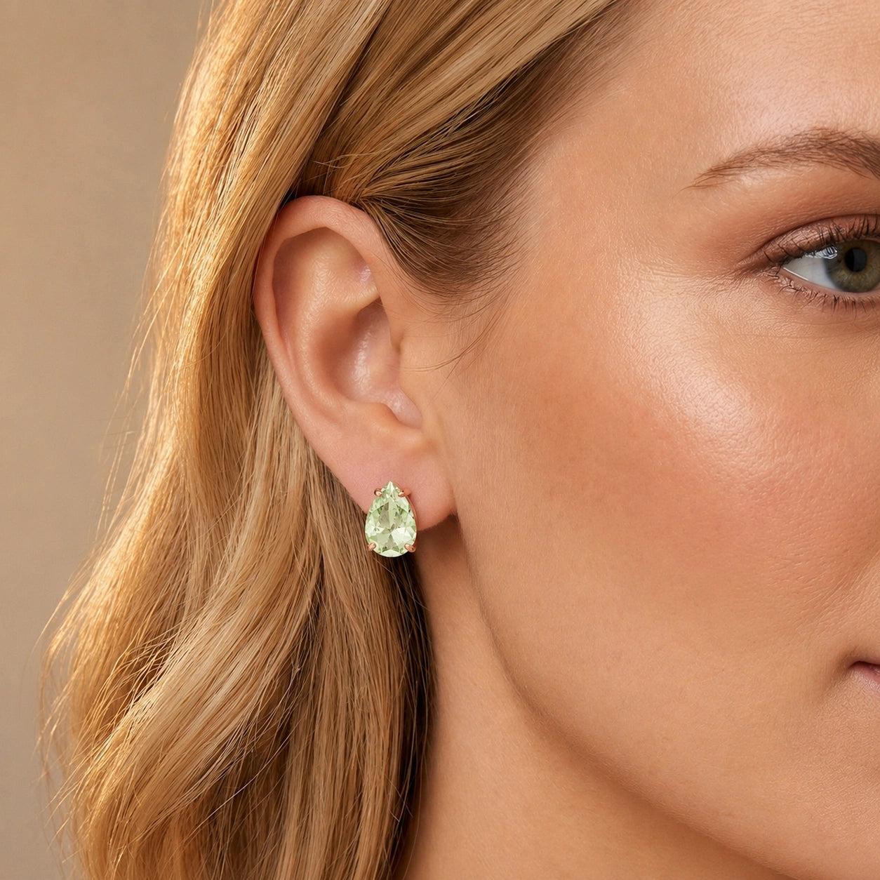 Rose Gold Green Amethyst — Mariafrida