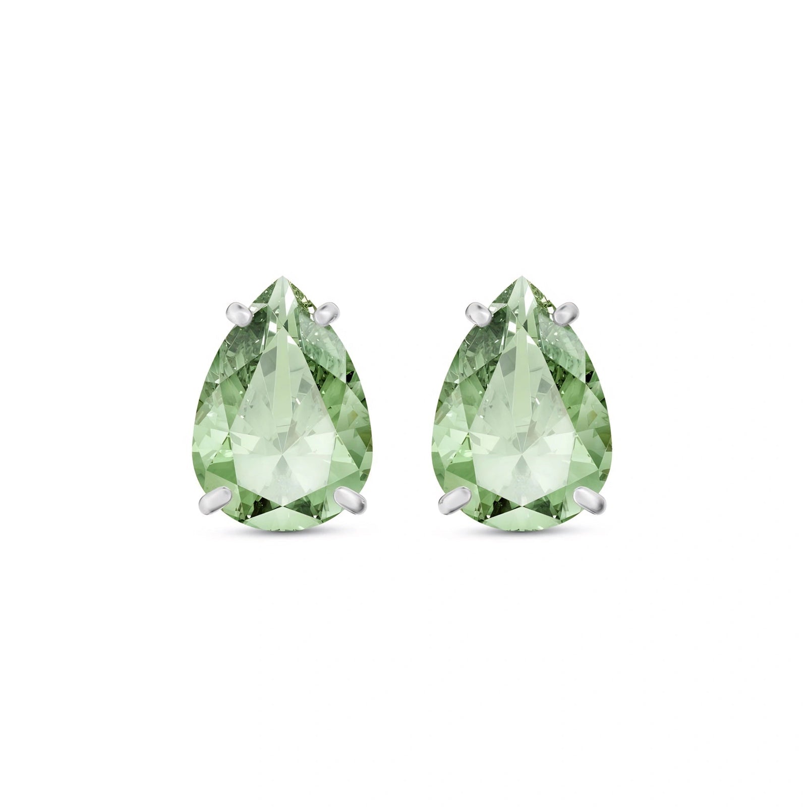 White Gold Green Amethyst — Mariafrida