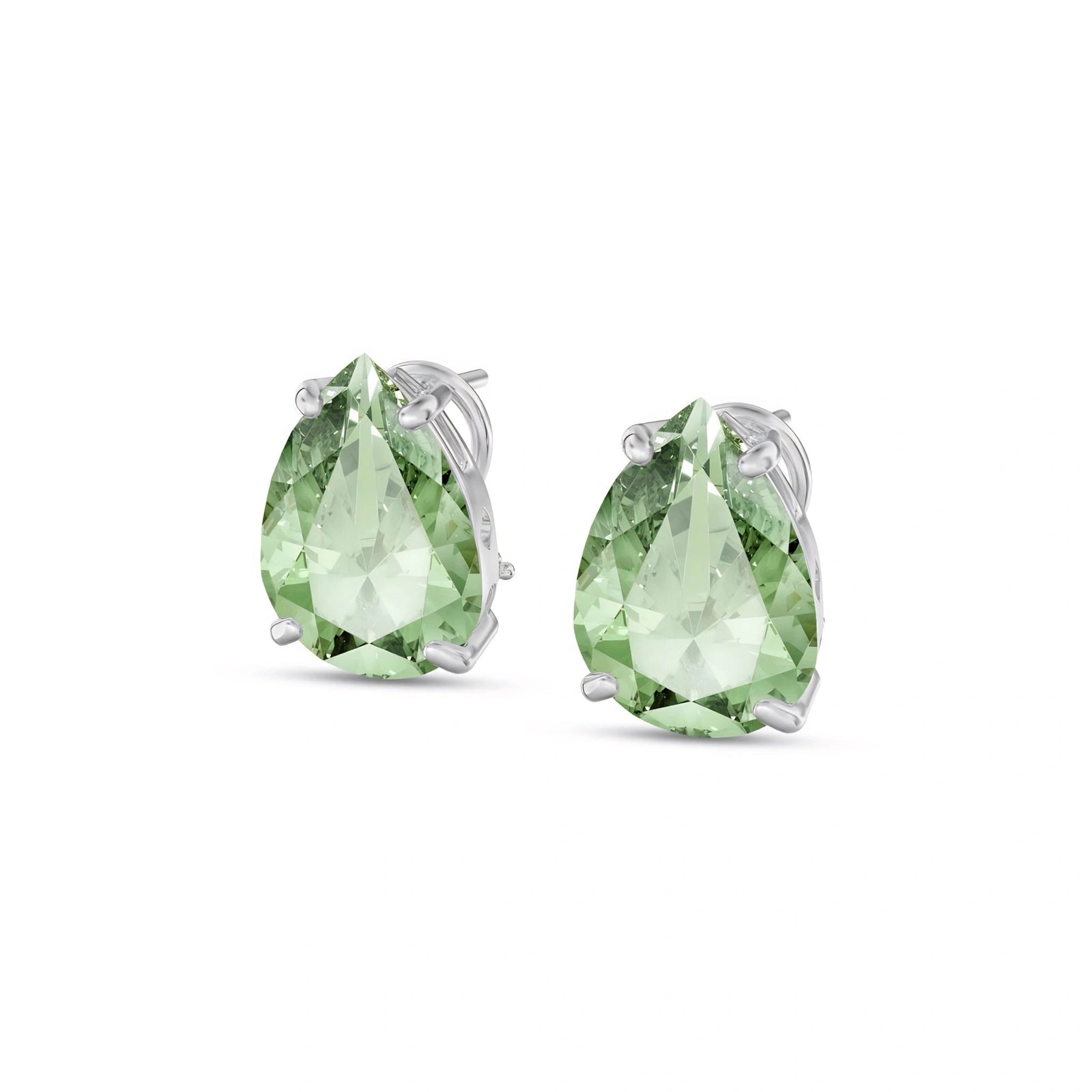 White Gold Green Amethyst — Mariafrida