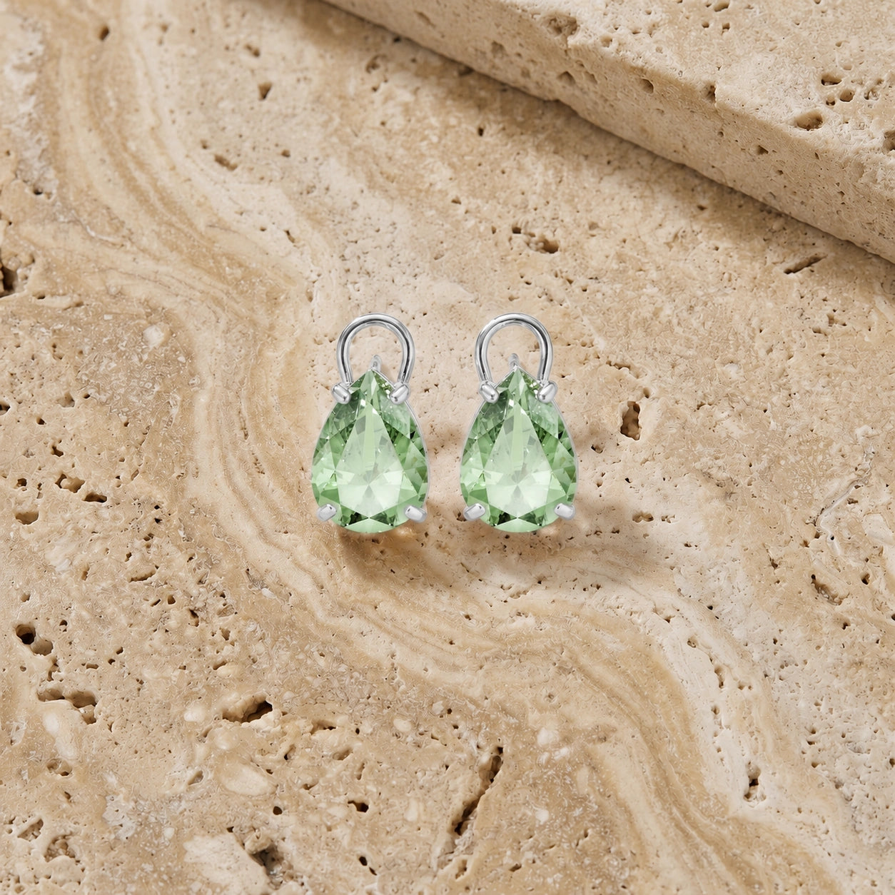 White Gold Green Amethyst — Mariafrida