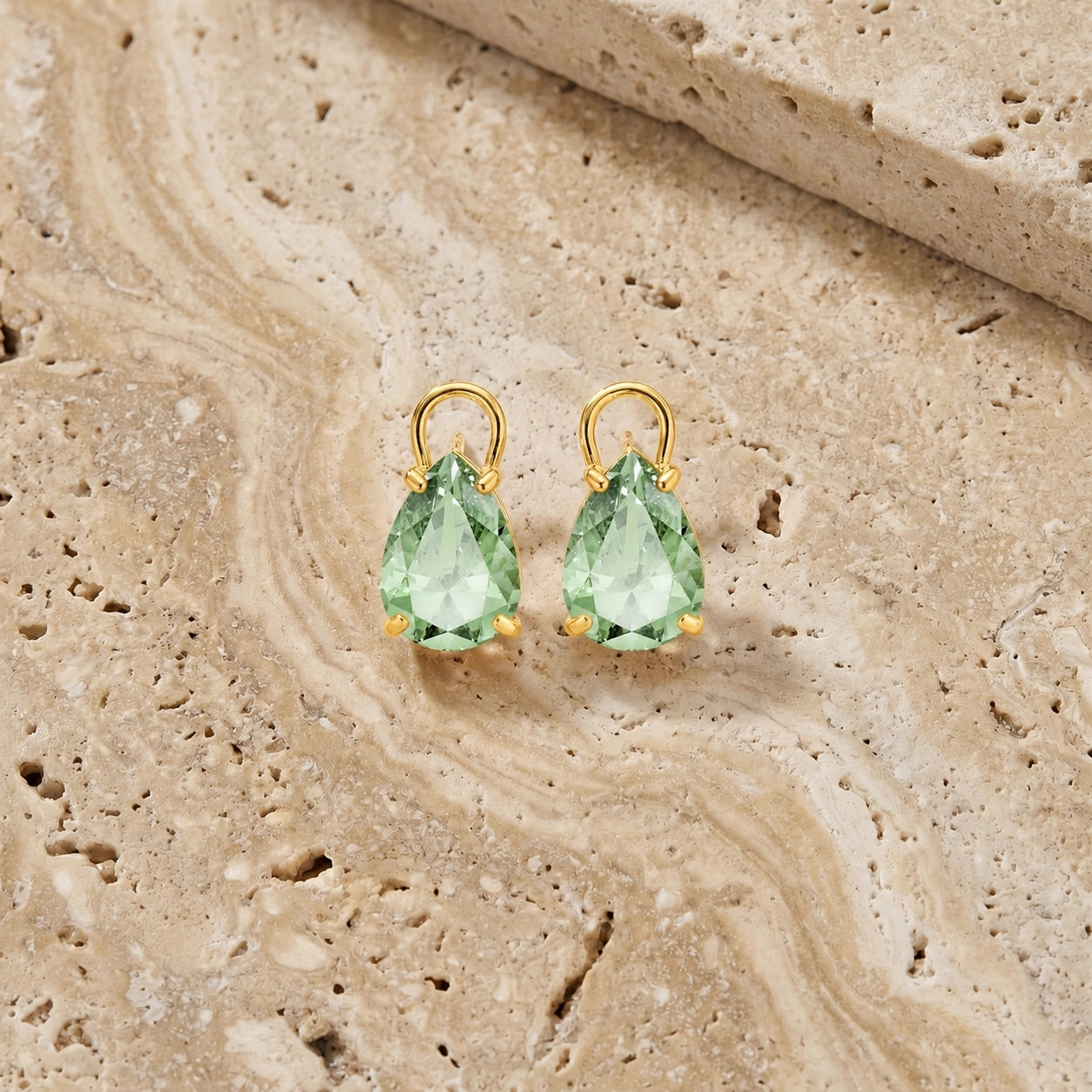 Yellow Gold Green Amethyst — Mariafrida
