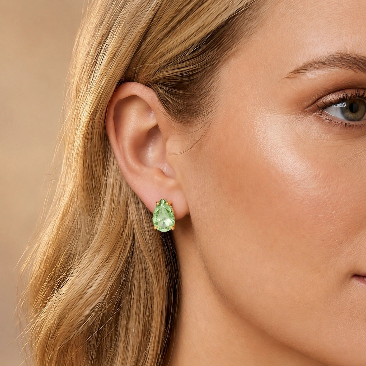 Yellow Gold Green Amethyst — Mariafrida