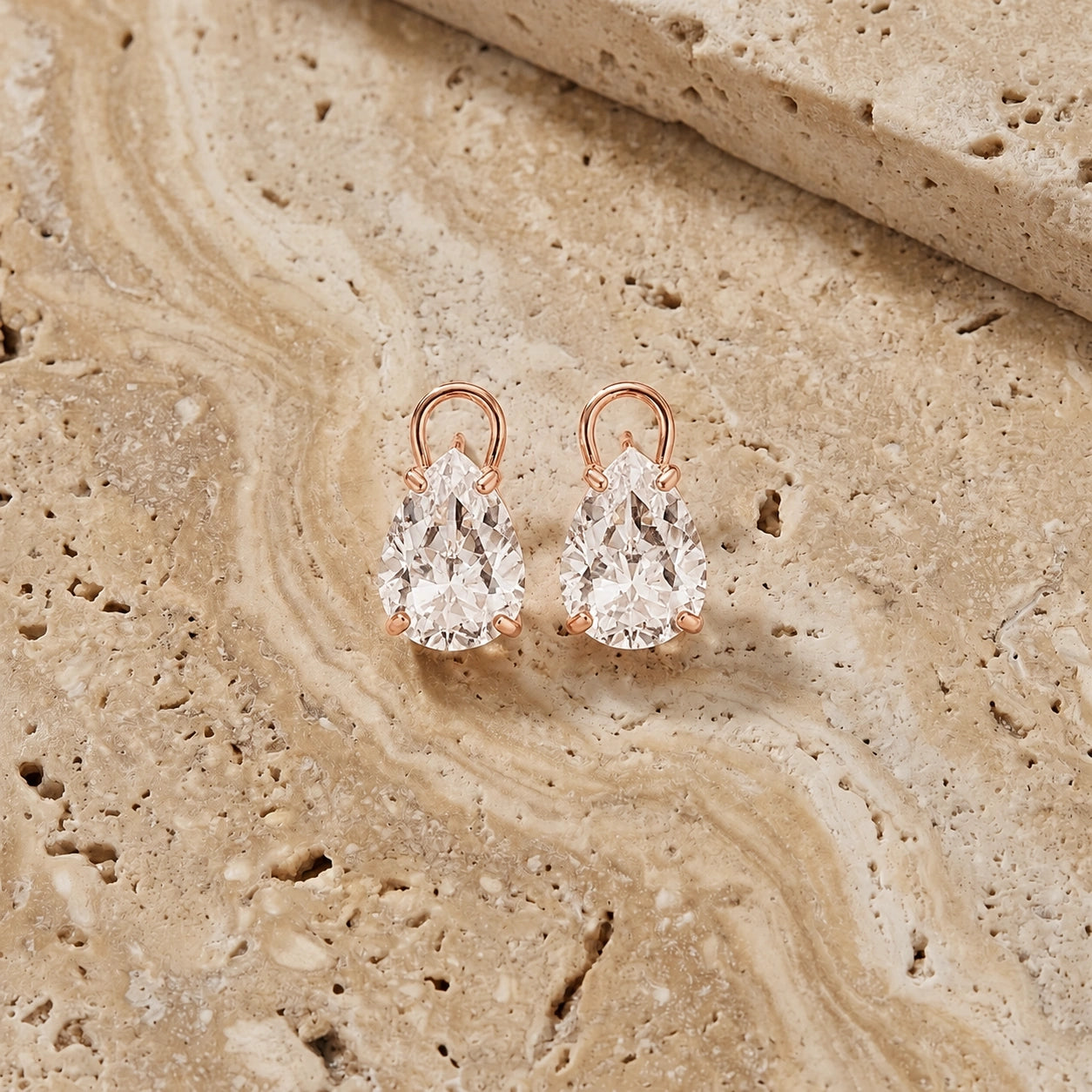 Rose Gold White Topaz — Mariafrida