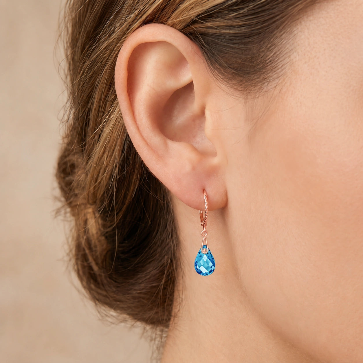 Rose Gold Blue Topaz — Margaritina