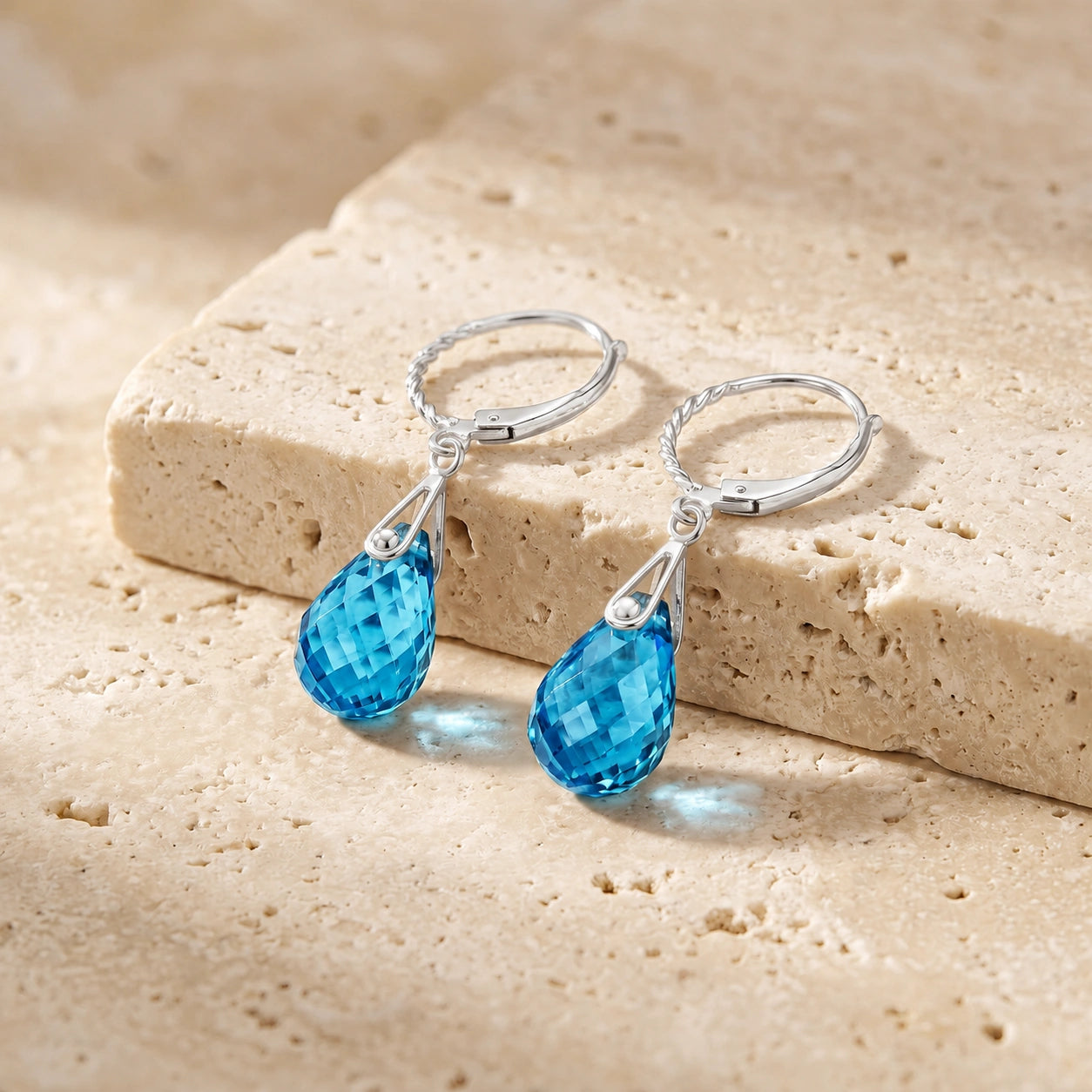 White Gold Blue Topaz — Margaritina