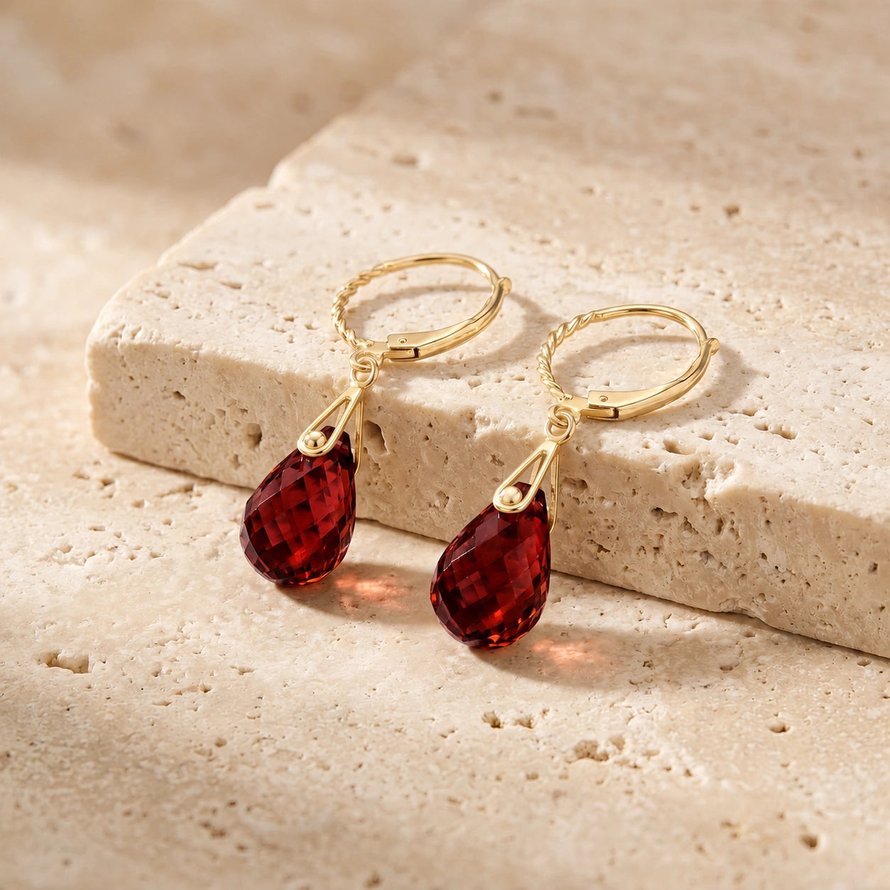 Yellow Gold Garnet — Margaritina