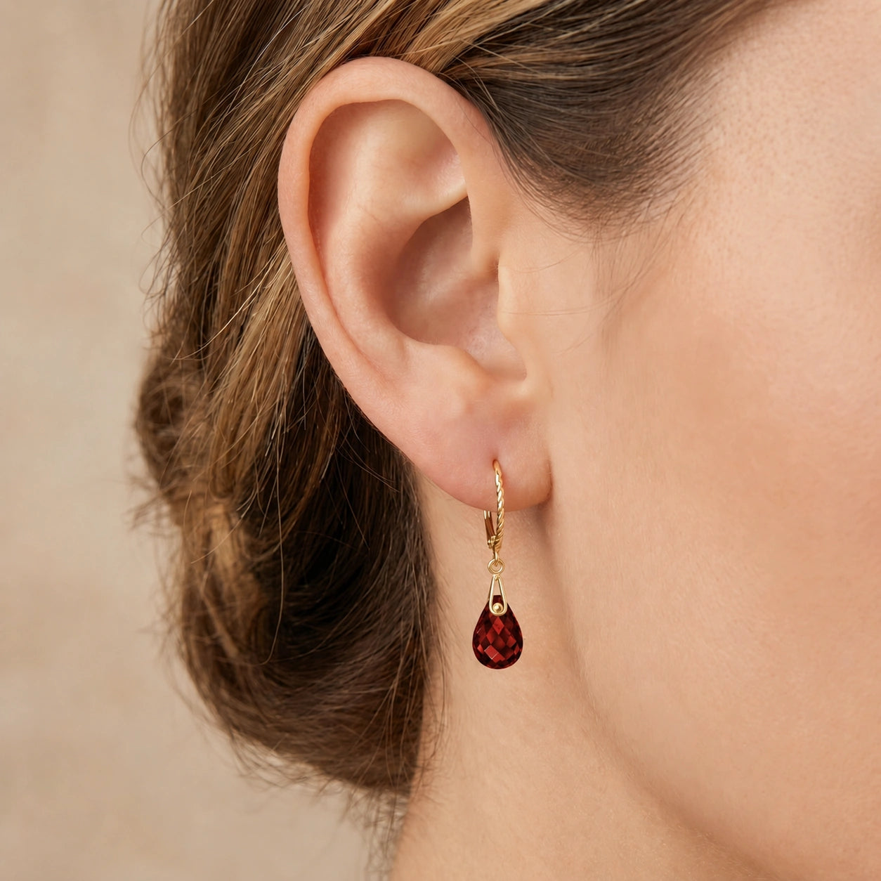 Yellow Gold Garnet — Margaritina